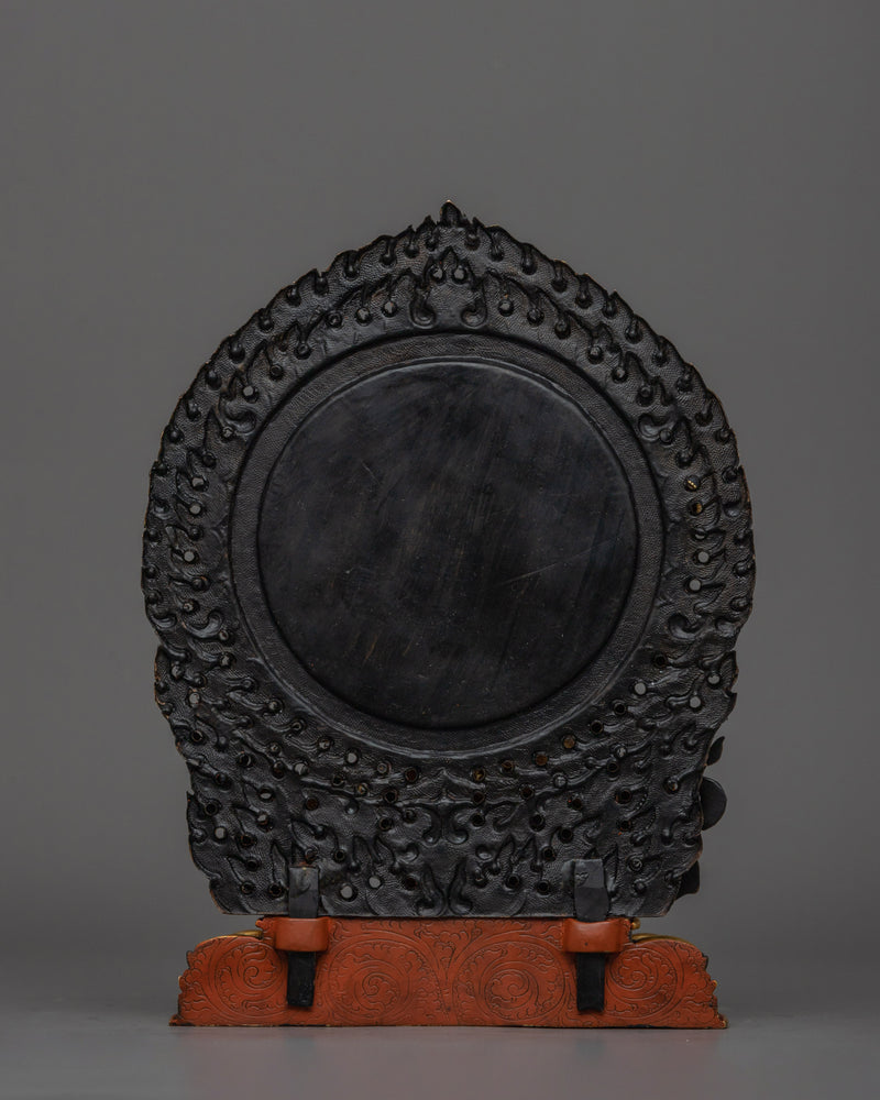 Wrathful Black Manjushri Altar Sculpture | The Fierce Deity of Wisdom