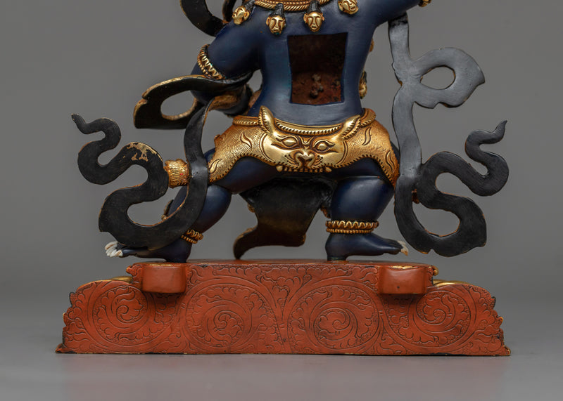 Wrathful Black Manjushri Altar Sculpture | The Fierce Deity of Wisdom