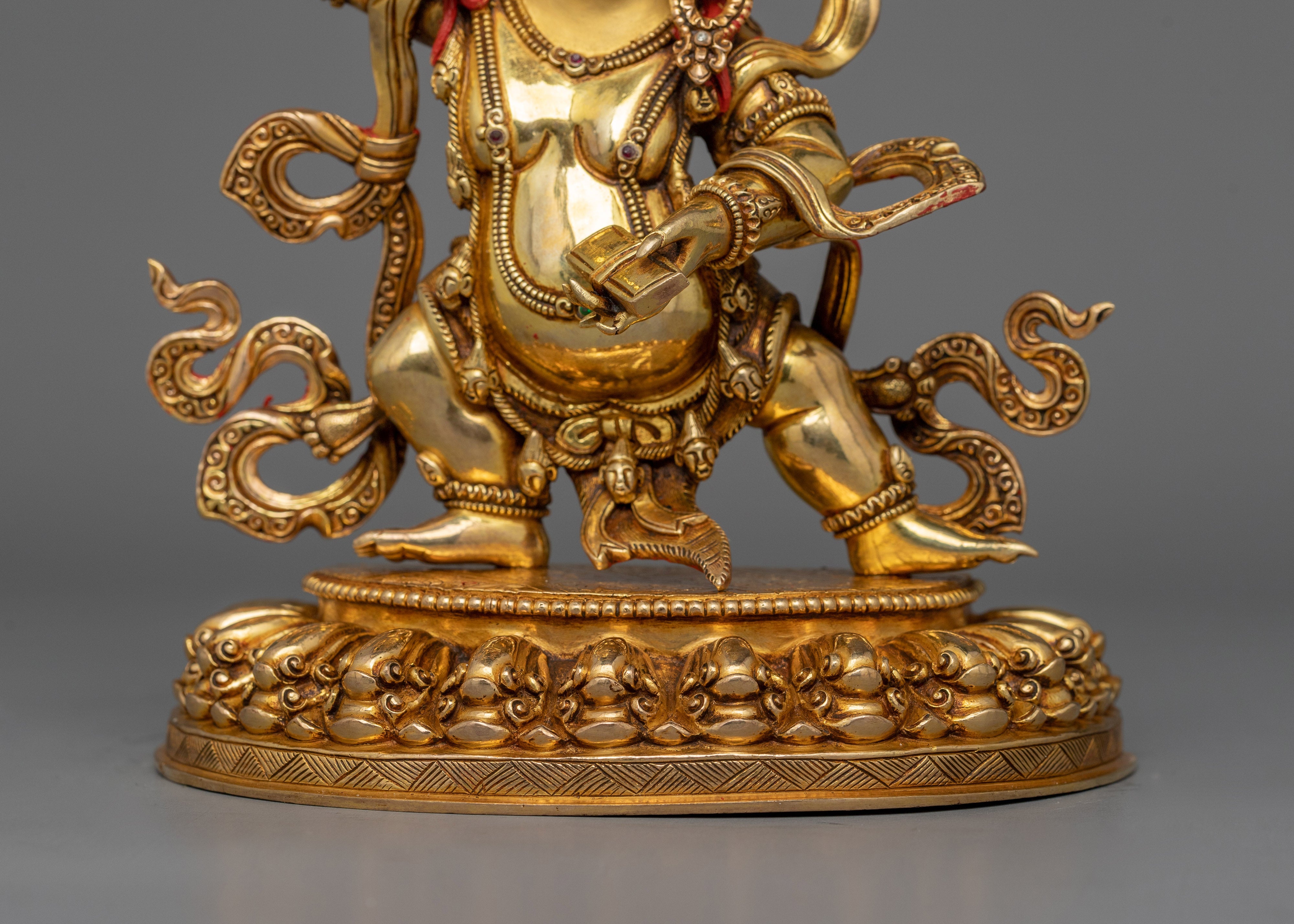 Fierce Protector Black Manjushri Sculpture  | Representation of Wrathful Enlightenment