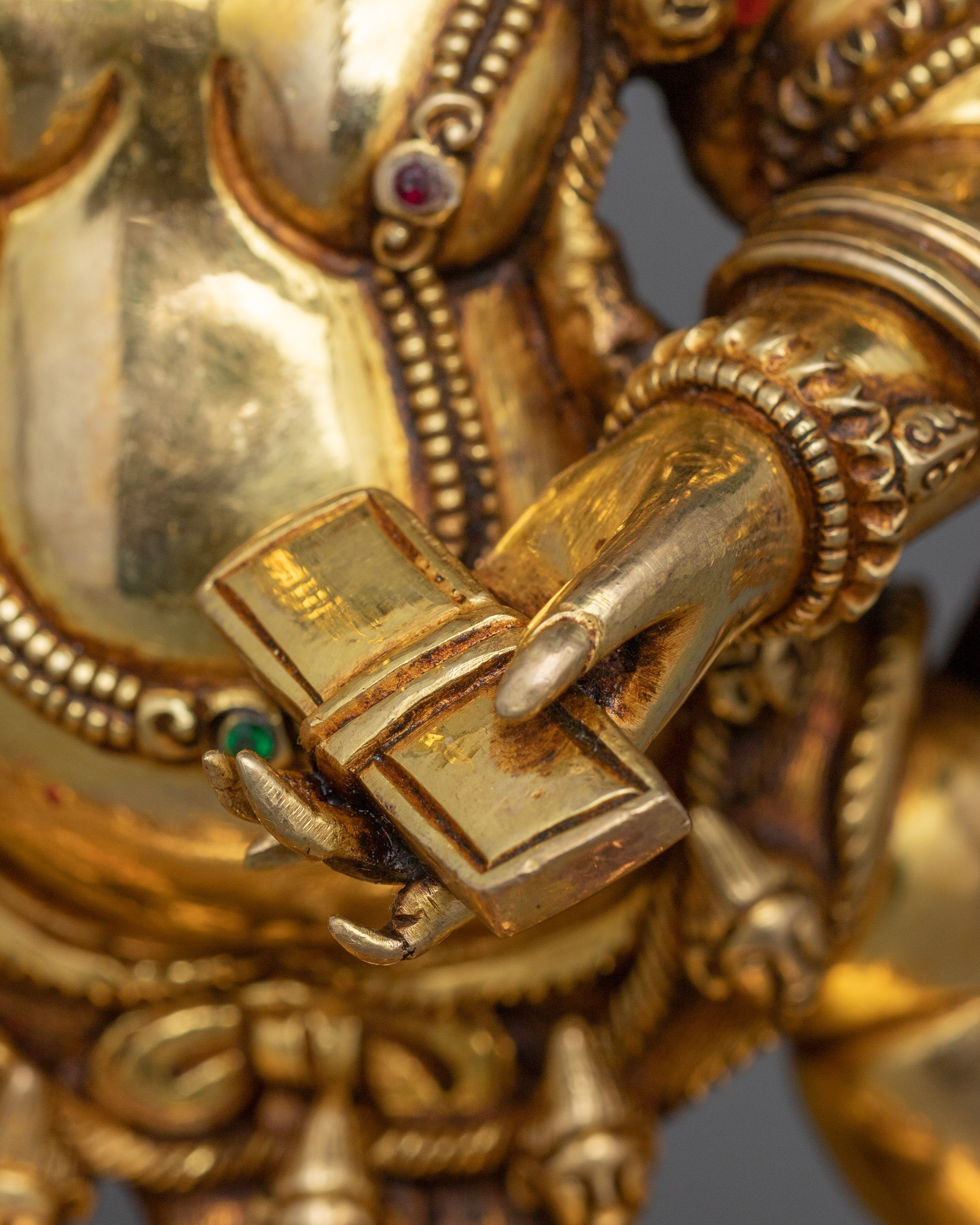 Fierce Protector Black Manjushri Sculpture  | Representation of Wrathful Enlightenment