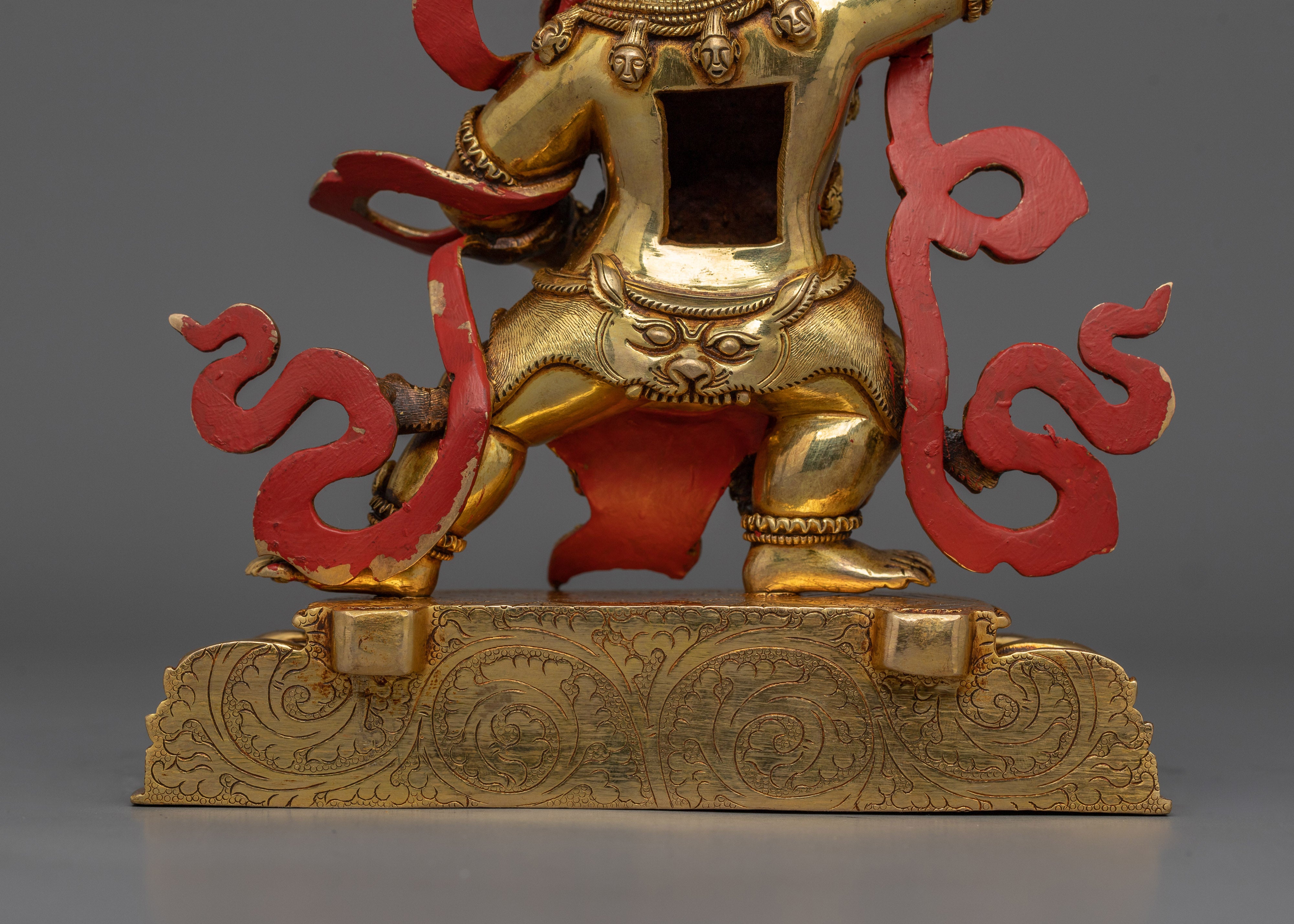 Fierce Protector Black Manjushri Sculpture  | Representation of Wrathful Enlightenment