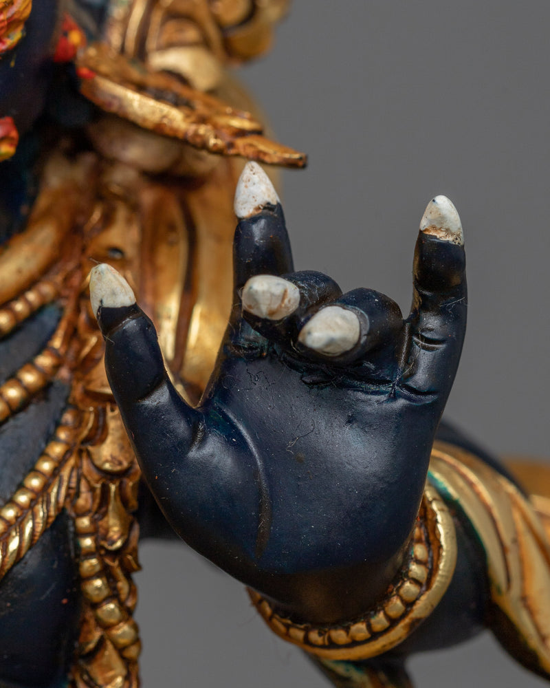 Protector Vajrapani Statue | 24K Gold-Gilded Sculpture