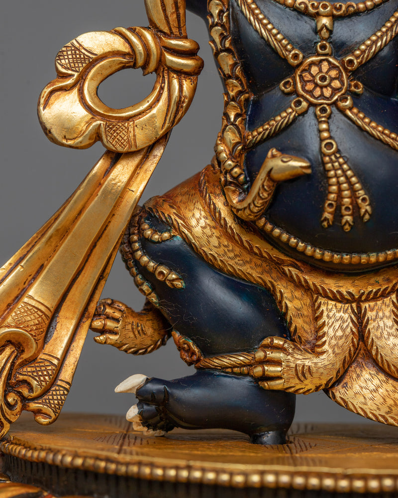 Protector Vajrapani Statue | 24K Gold-Gilded Sculpture