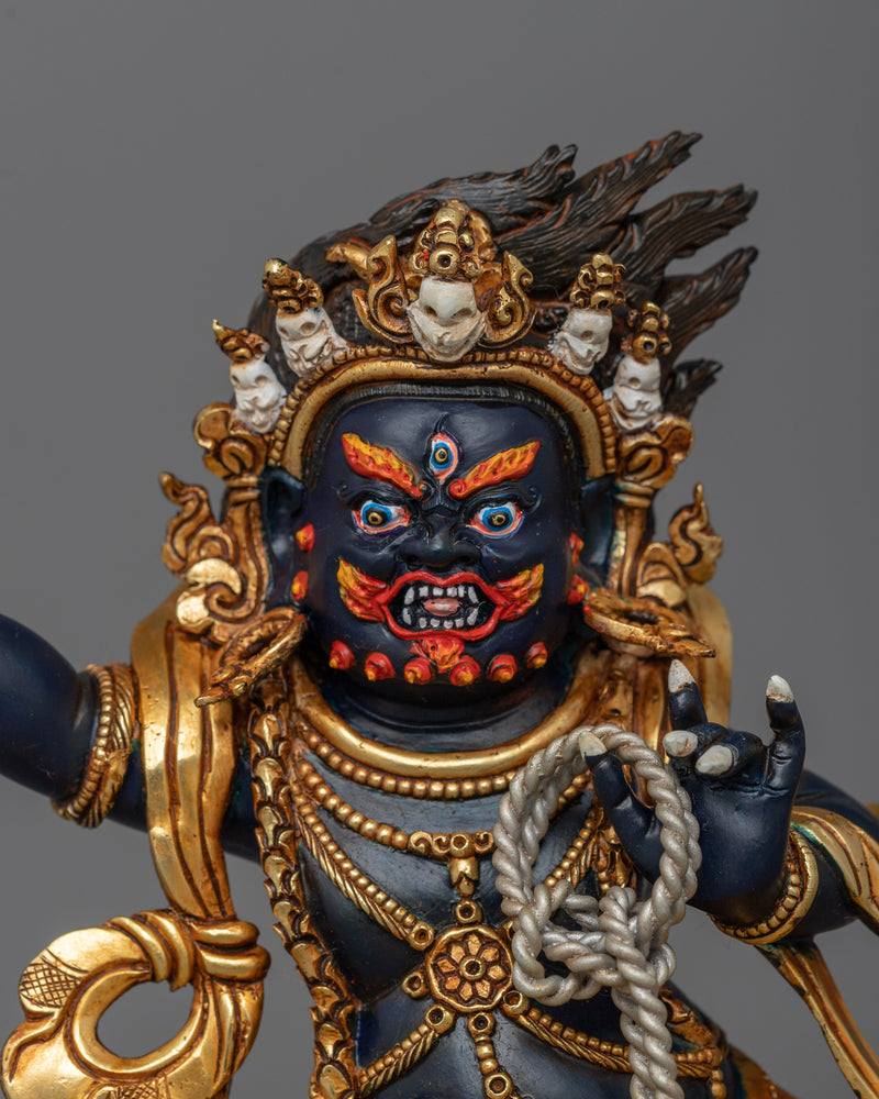 Protector Vajrapani Statue | 24K Gold-Gilded Sculpture