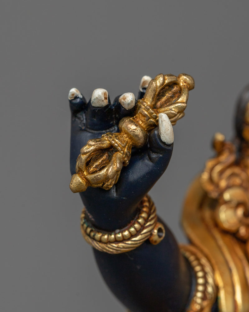 Protector Vajrapani Statue | 24K Gold-Gilded Sculpture