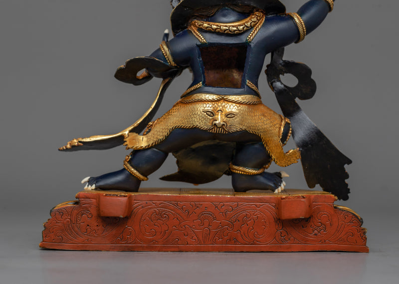Protector Vajrapani Statue | 24K Gold-Gilded Sculpture