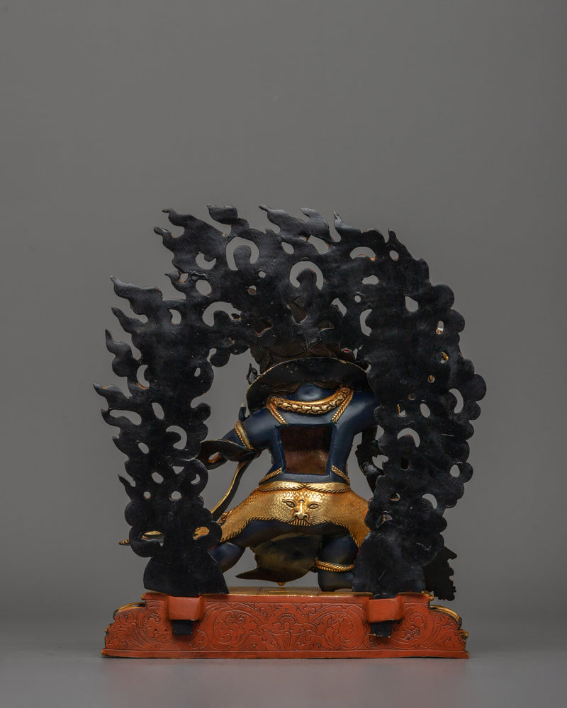 Protector Vajrapani Statue | 24K Gold-Gilded Sculpture