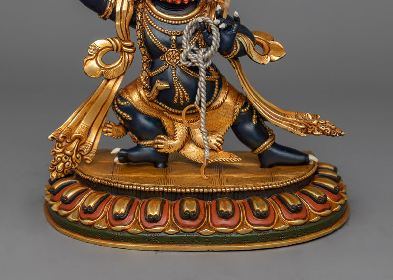 Protector Vajrapani Statue | 24K Gold-Gilded Sculpture