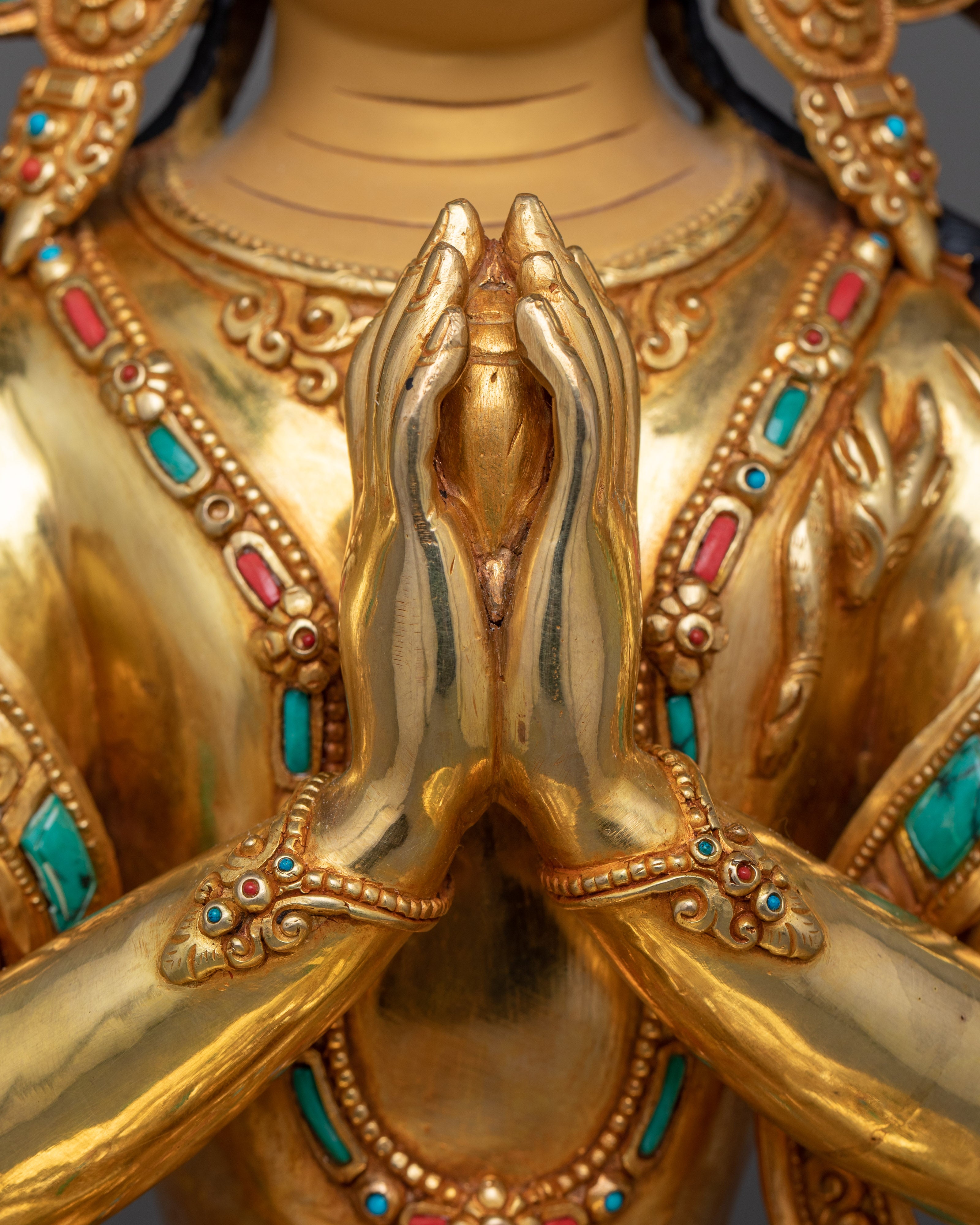 Bodhisattva of Compassion Chenrezig Sculpture | Himalayan Sacred Artwork