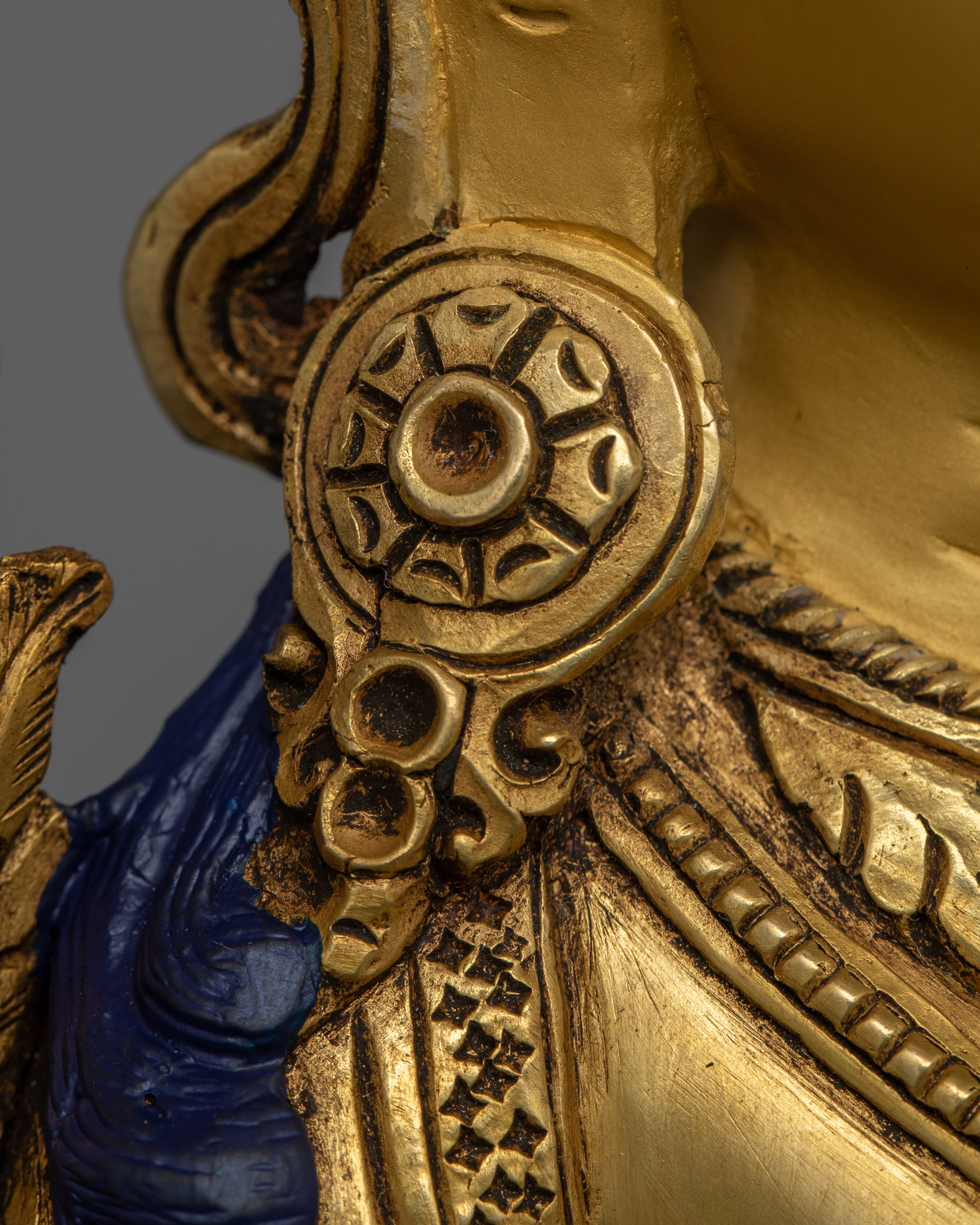 Tibetan "Sgrol-ljang" Green Tara Figurine | Sculpture for Protection and Spiritual Enlightenment