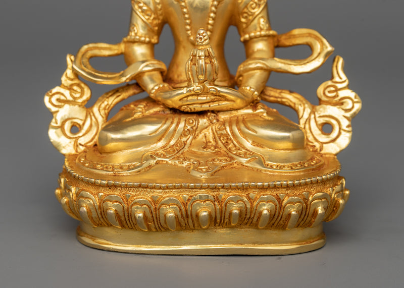 Amitayus Savior Buddha Deity of Endless Life Sculpture | Protector of Longevity and Health