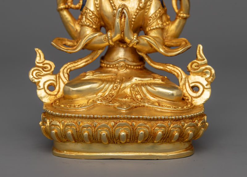 Tibetan Buddhism Chenrezig Sculpture | Bodhisattva Deity of Compassion