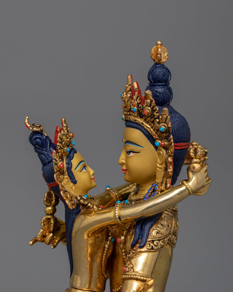 Vajrasattva with His Consort "Vajragarvi" | Inner Peace and Transformation