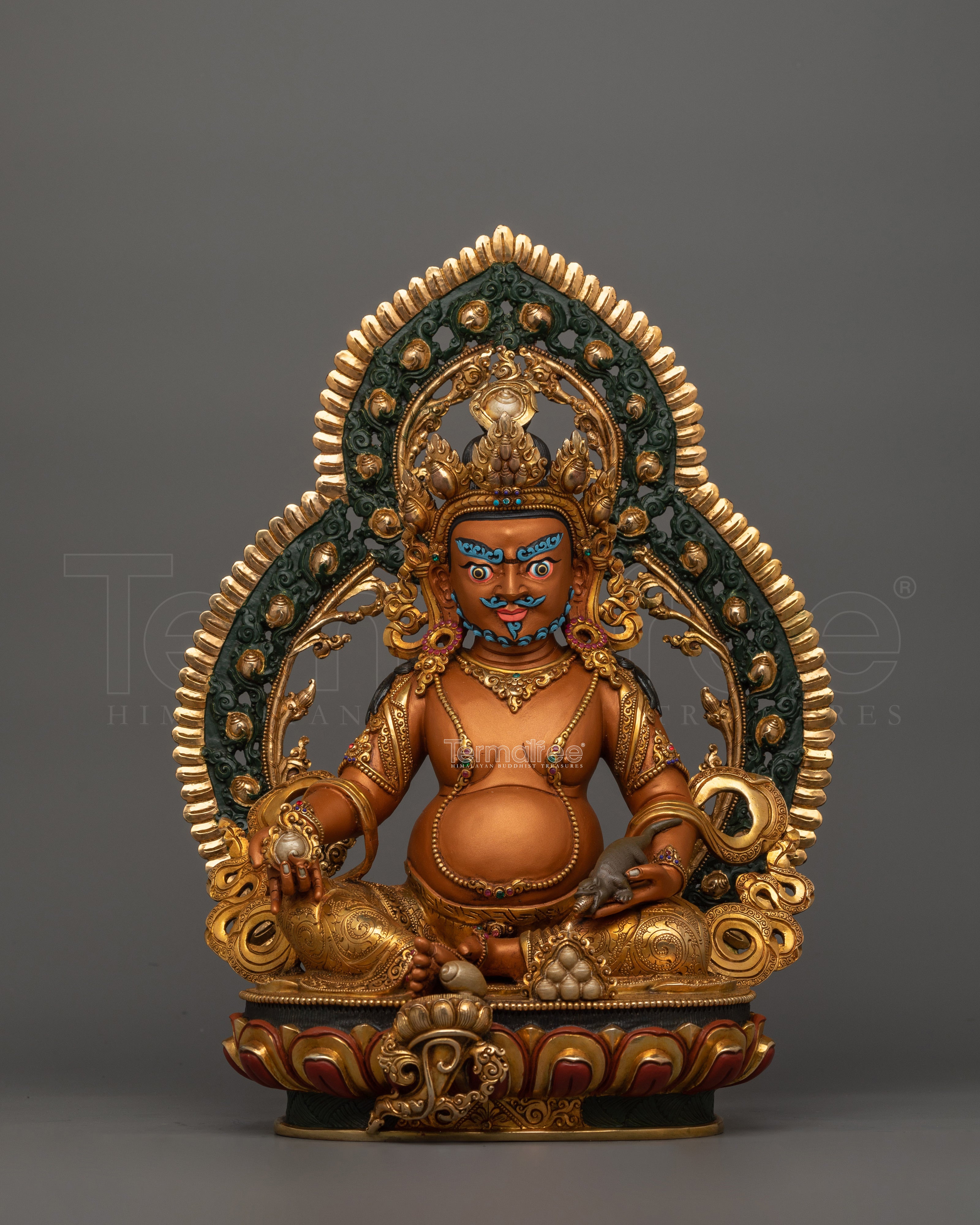 Bodhisattva Dzambhala Figurine for Shrine | Enlightened Wealth Deity