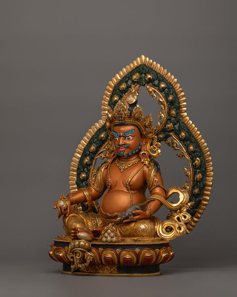 Bodhisattva Dzambhala Figurine for Shrine | Enlightened Wealth Deity