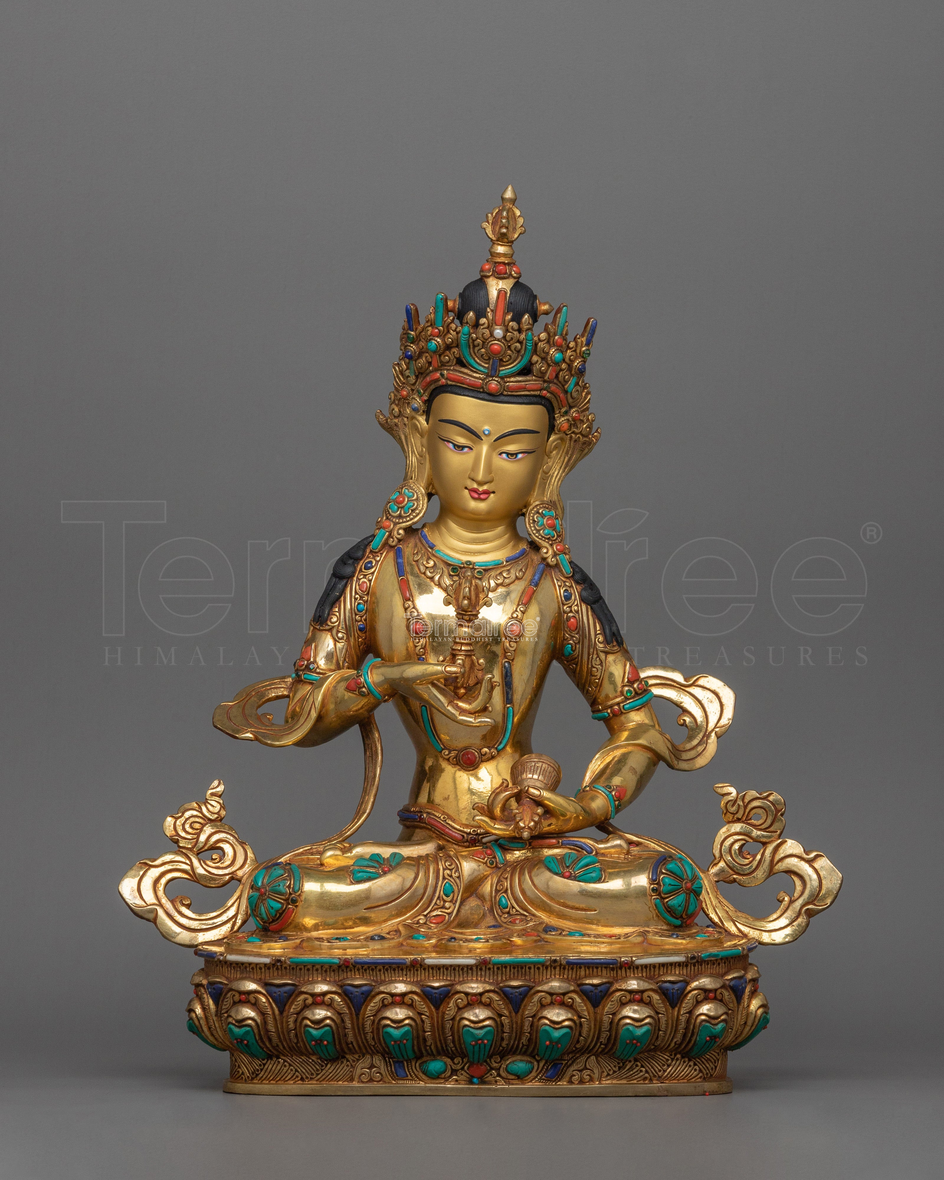 Vajrasattva Diamond Being Sacred Figurine | Sculpture of Tibetan Dorje Sempa