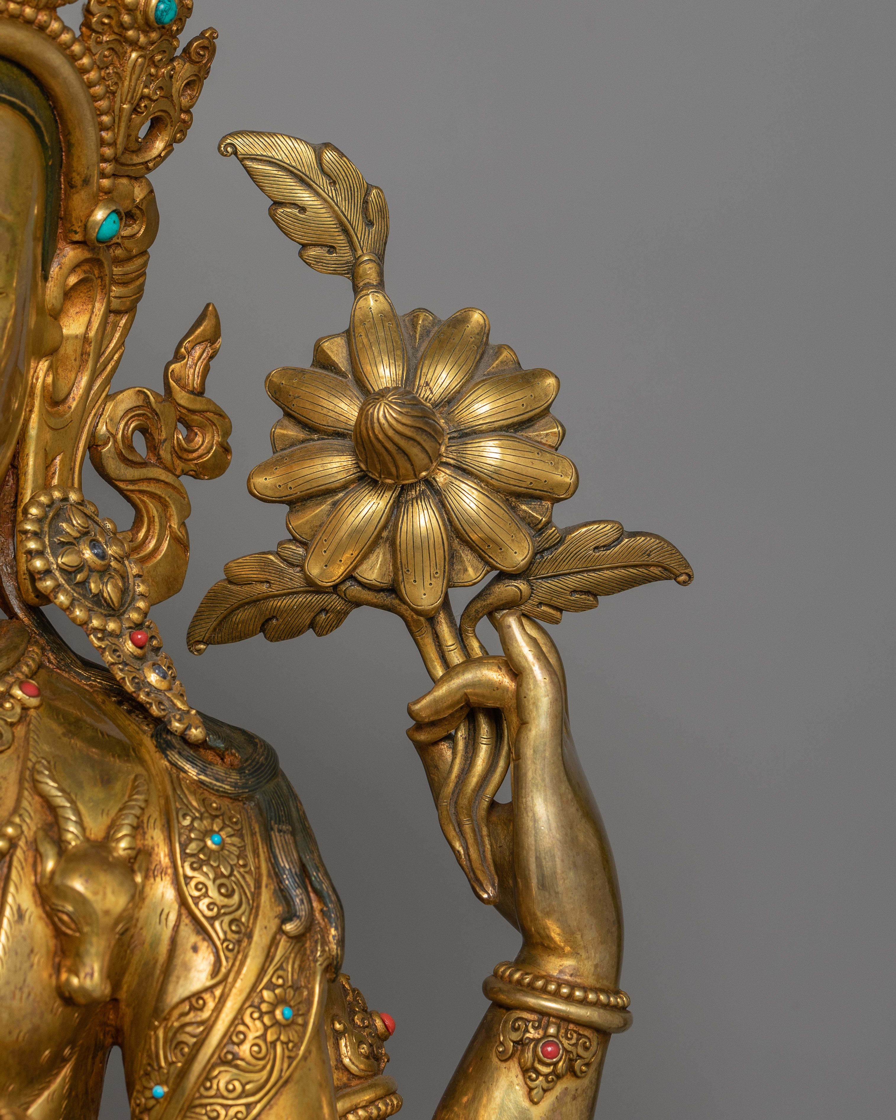 Meditation Deity Chenrezig Sculpture | The embodiment of Compassion