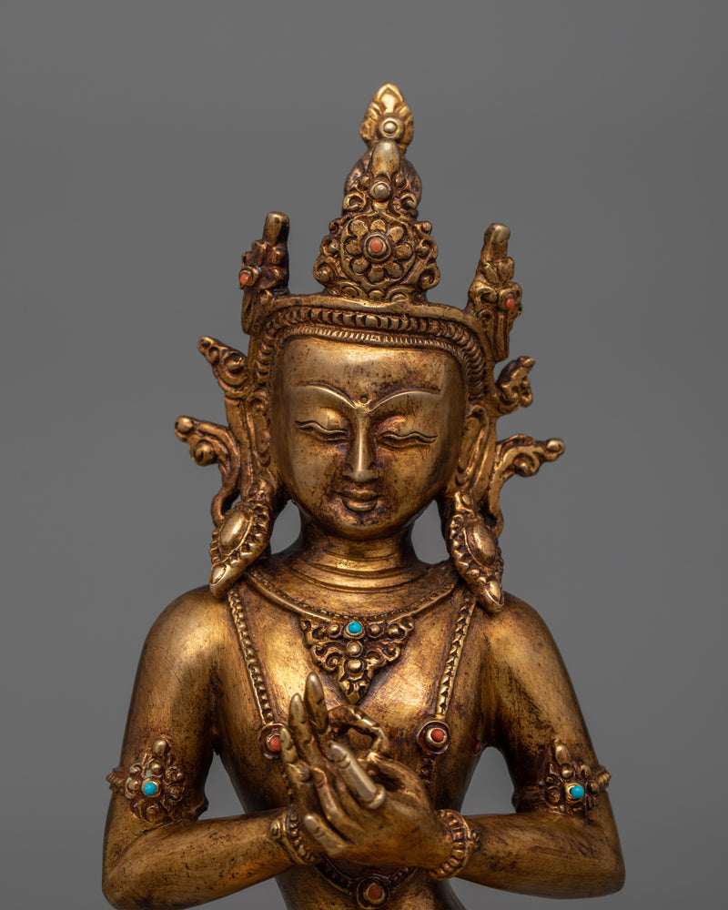 Antique Maitreya Buddha Figurine | Protector of Future Universal Compassion