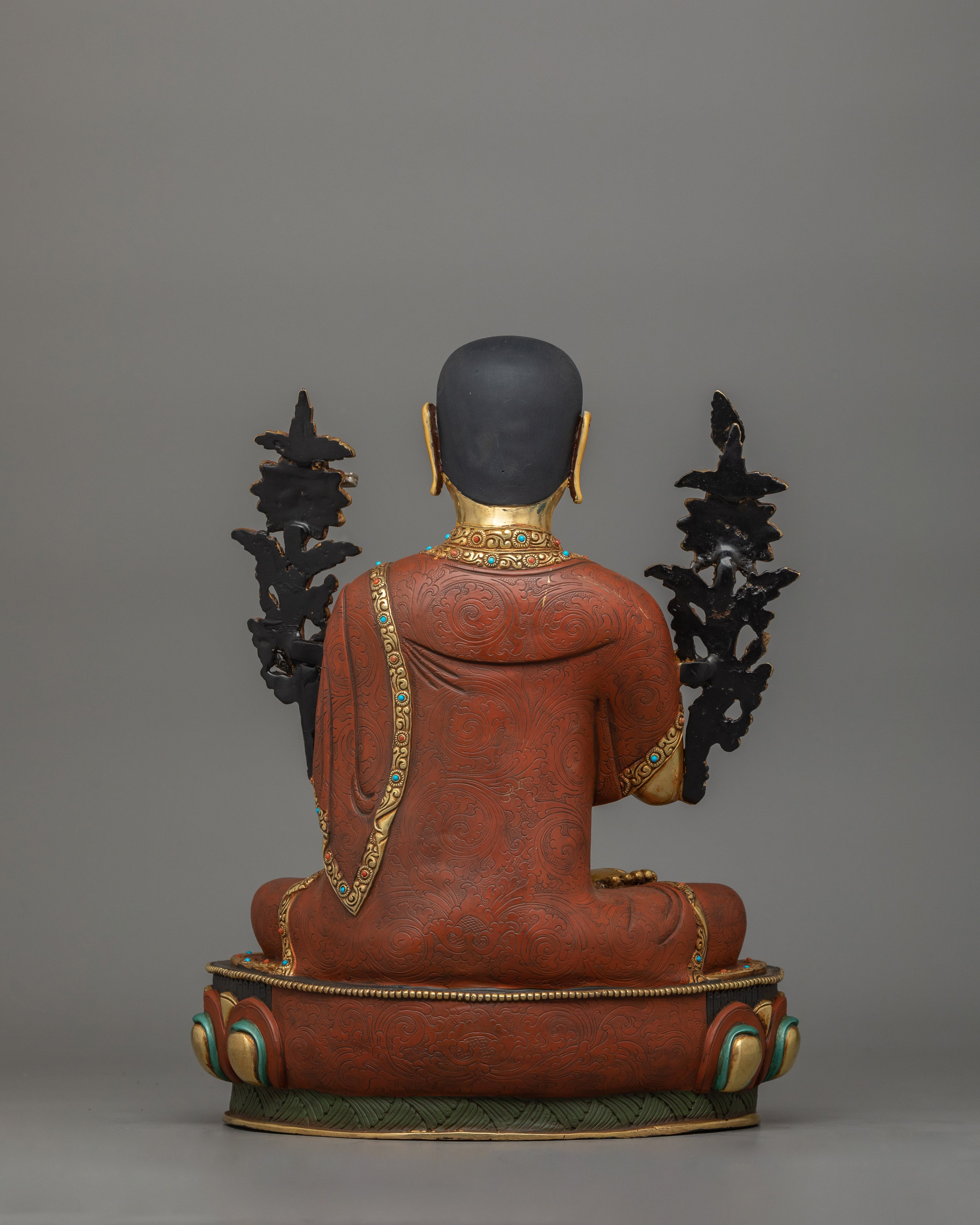 Sacred Tsongkhapa Set for Altar Decor | Statue Set of Enlightened Wisdom