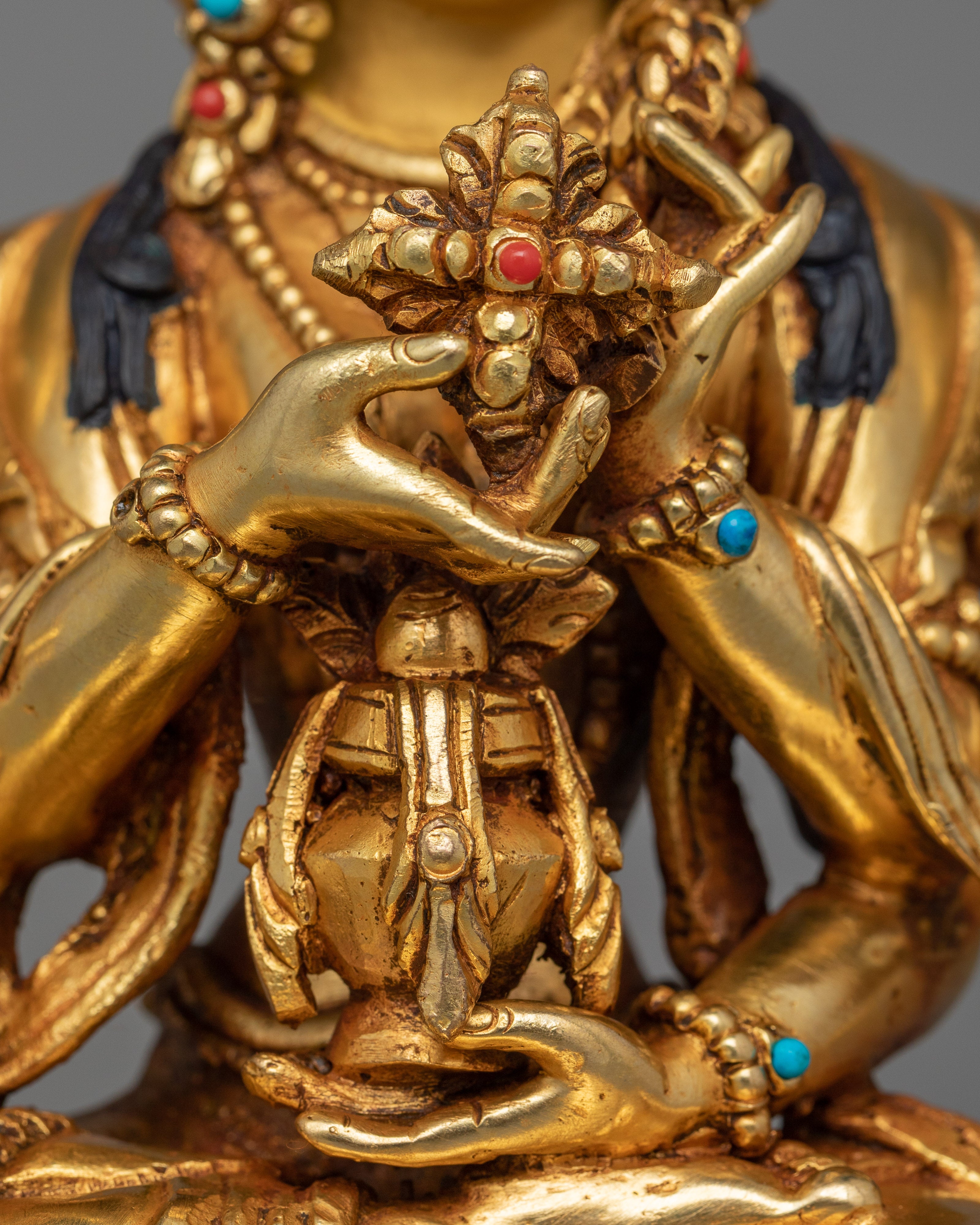 Tibetan Handmade Dakini Namgyalma for Shrine | Symbolizes Longevity and Spiritual Purity