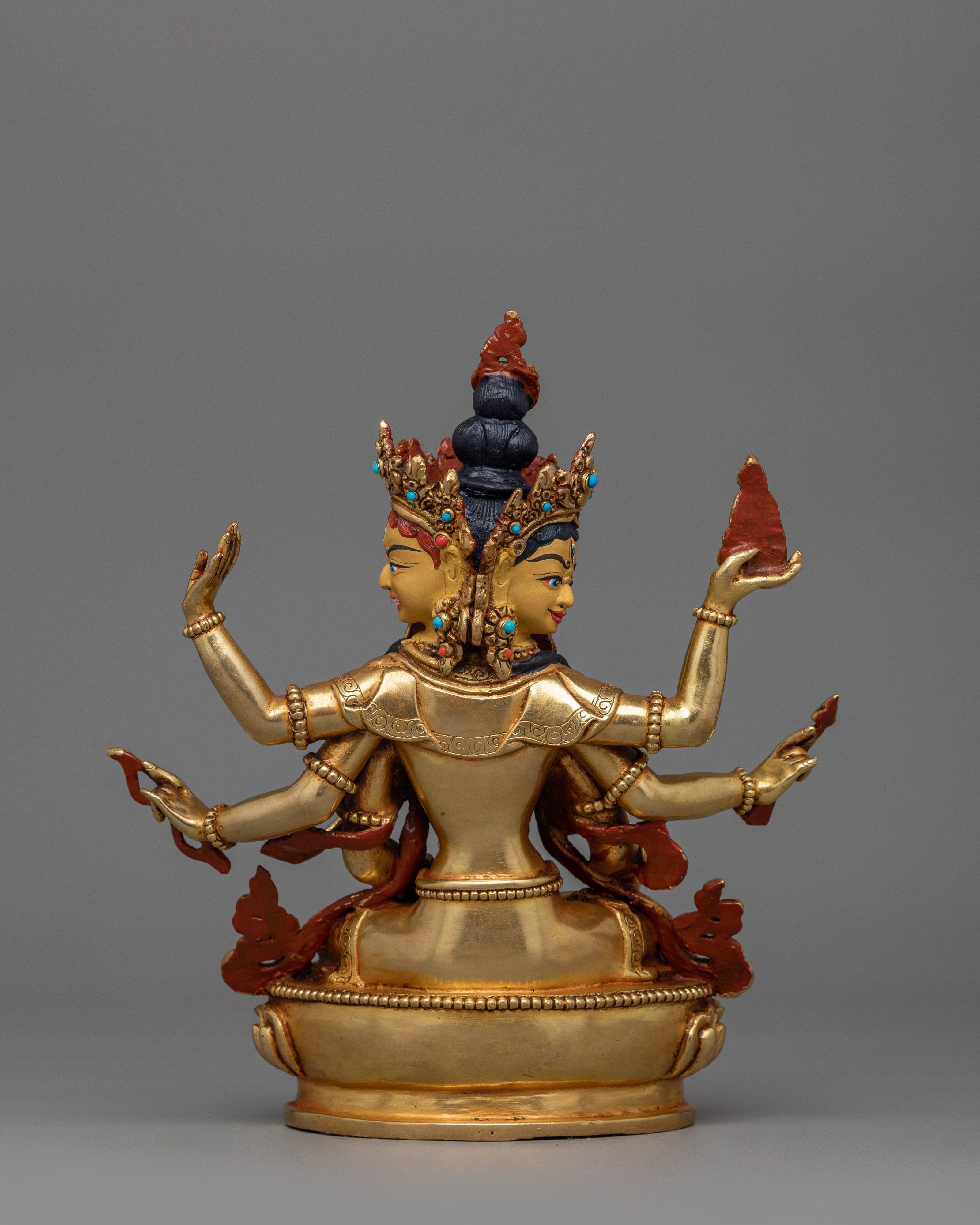 Tibetan Handmade Dakini Namgyalma for Shrine | Symbolizes Longevity and Spiritual Purity