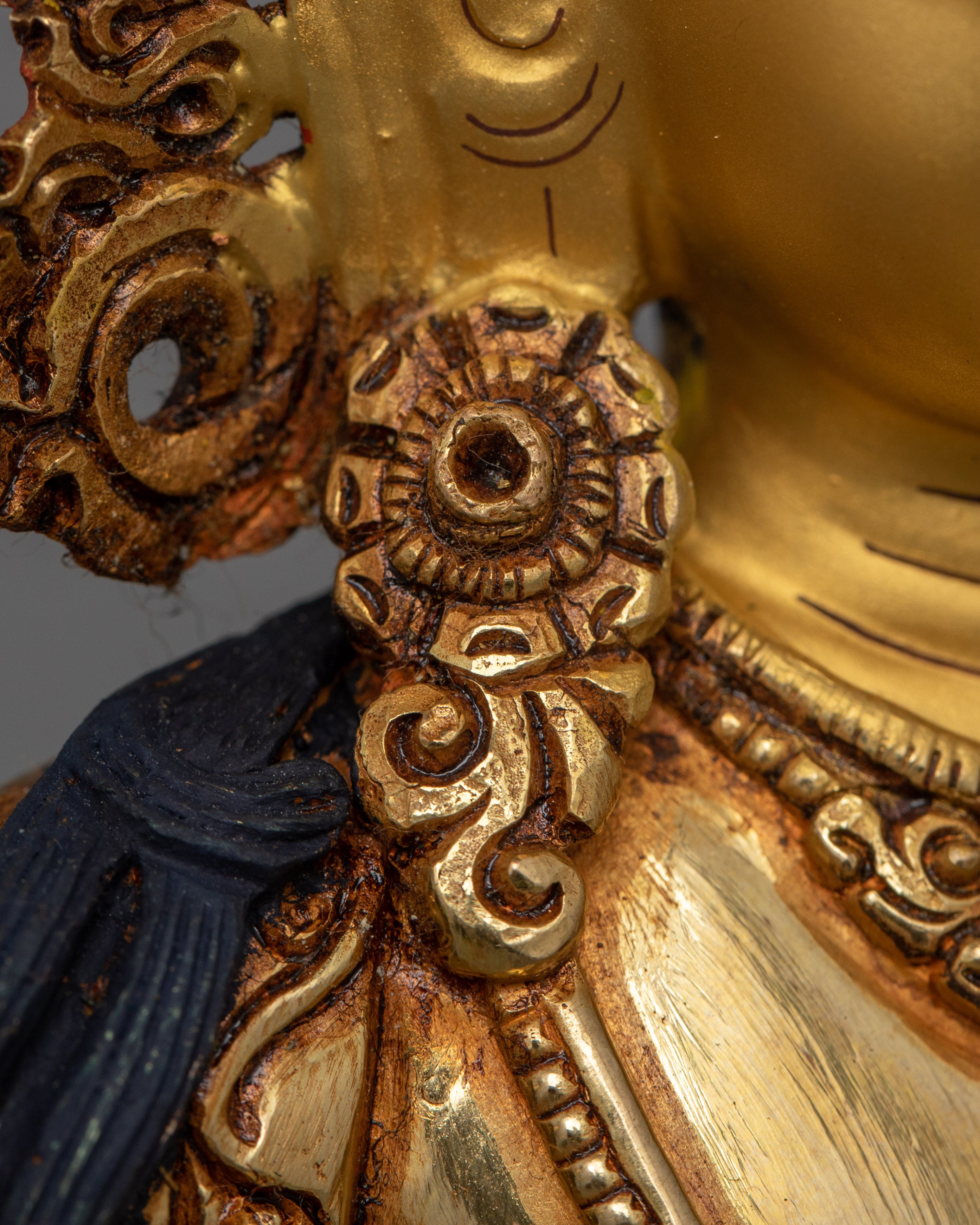 Deity of Wisdom Manjushri Figurine for Altar and Rituals | Symbol of Intellectual Clarity