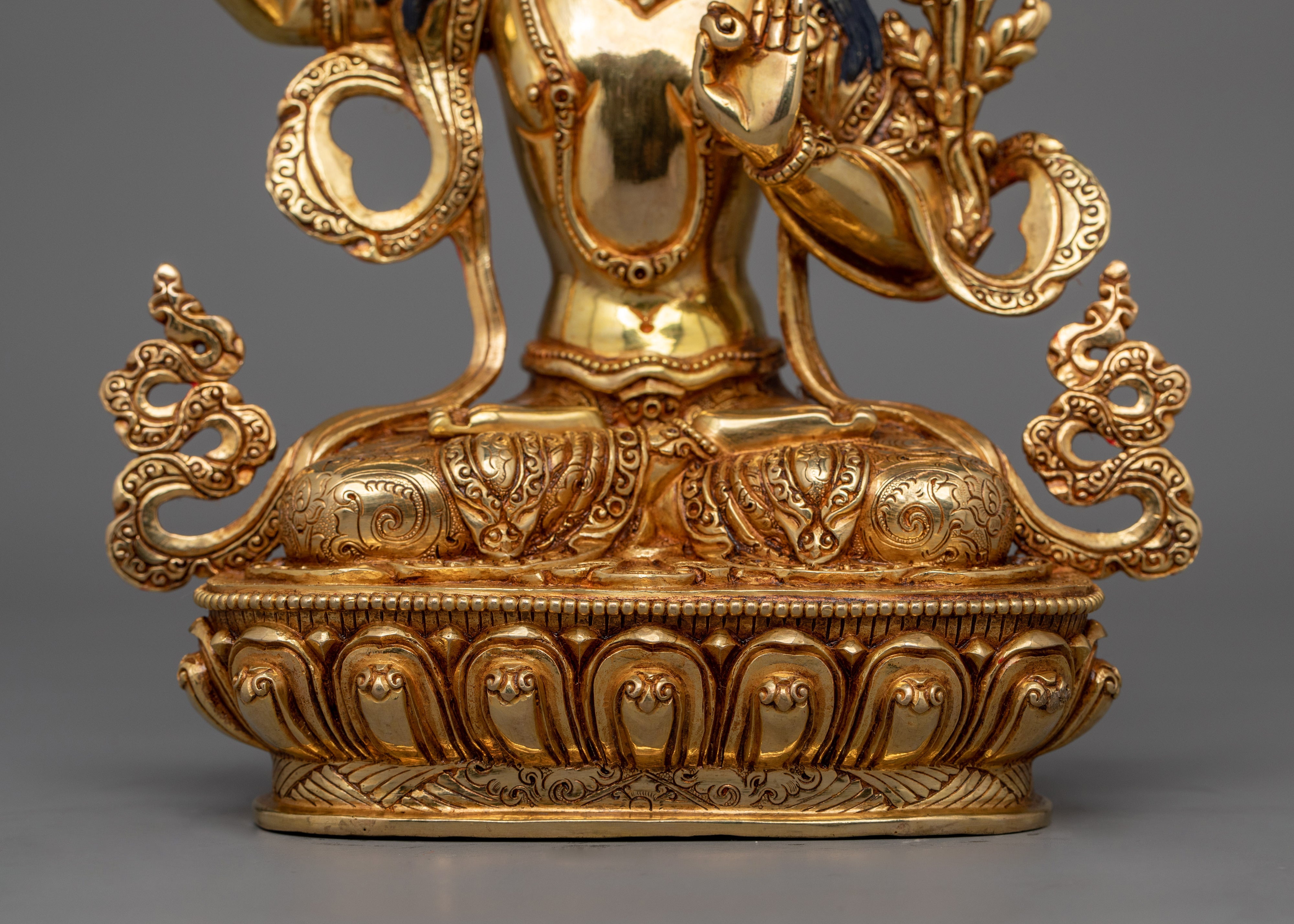 Deity of Wisdom Manjushri Figurine for Altar and Rituals | Symbol of Intellectual Clarity