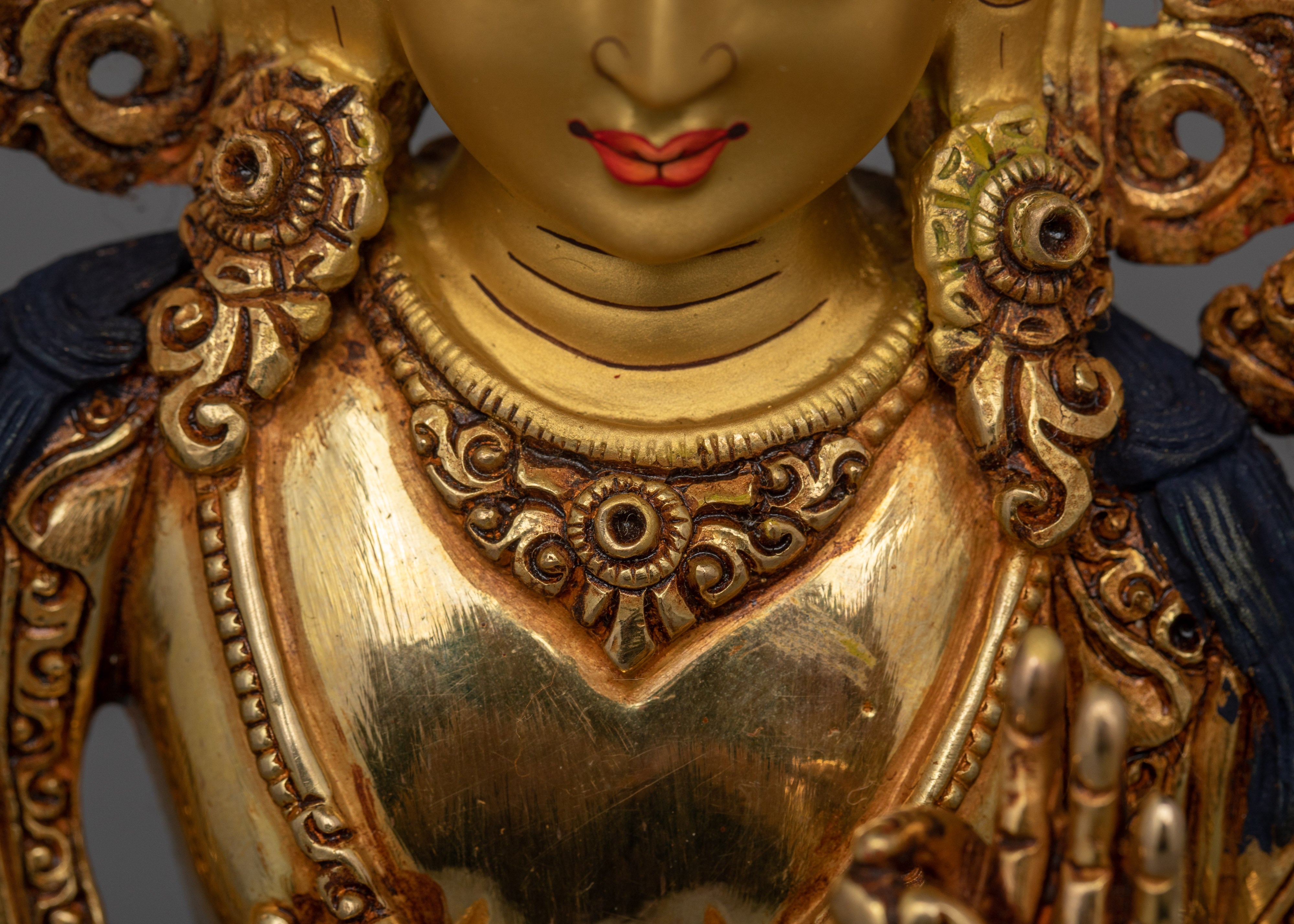 Deity of Wisdom Manjushri Figurine for Altar and Rituals | Symbol of Intellectual Clarity