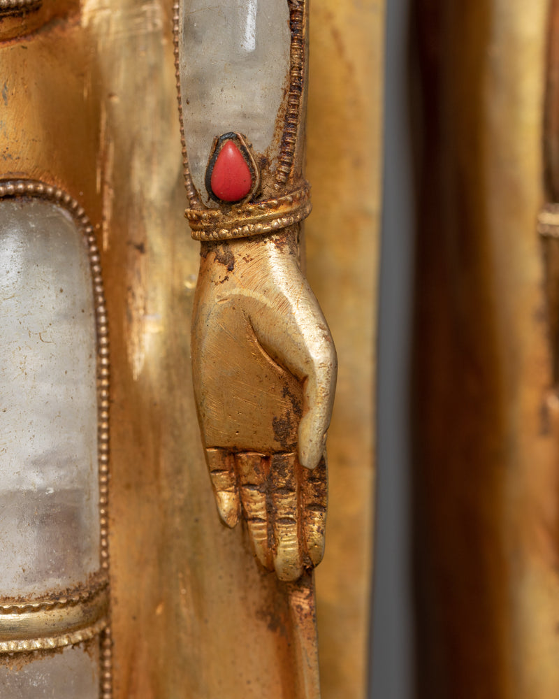 Abhaya Mudra Standing Buddha Sculpture | A Symbol of Enlightened Aspiration