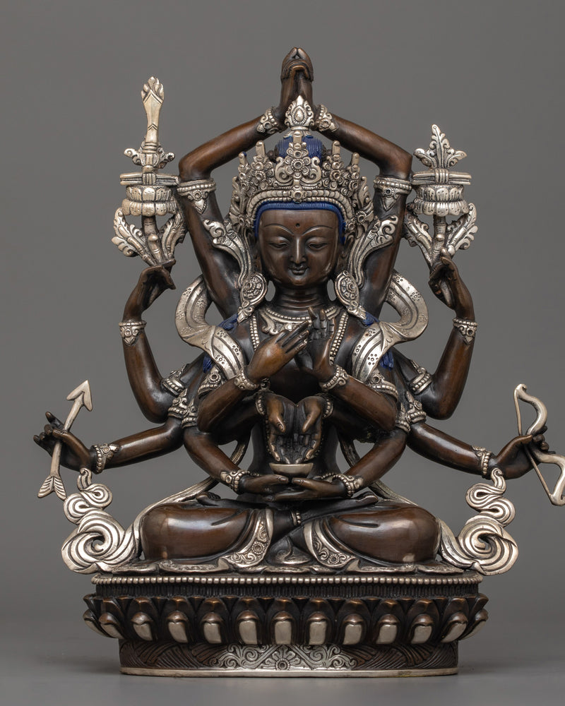 Buddhist Namasangiti Deity Sculpture | Traditional Himalayan Craftsmanship