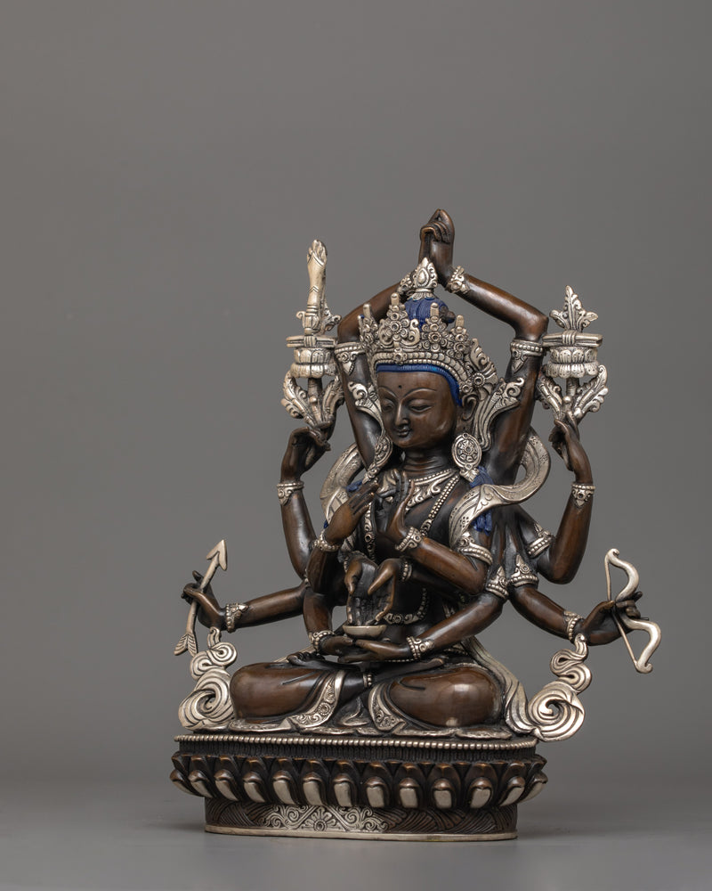 Buddhist Namasangiti Deity Sculpture | Traditional Himalayan Craftsmanship