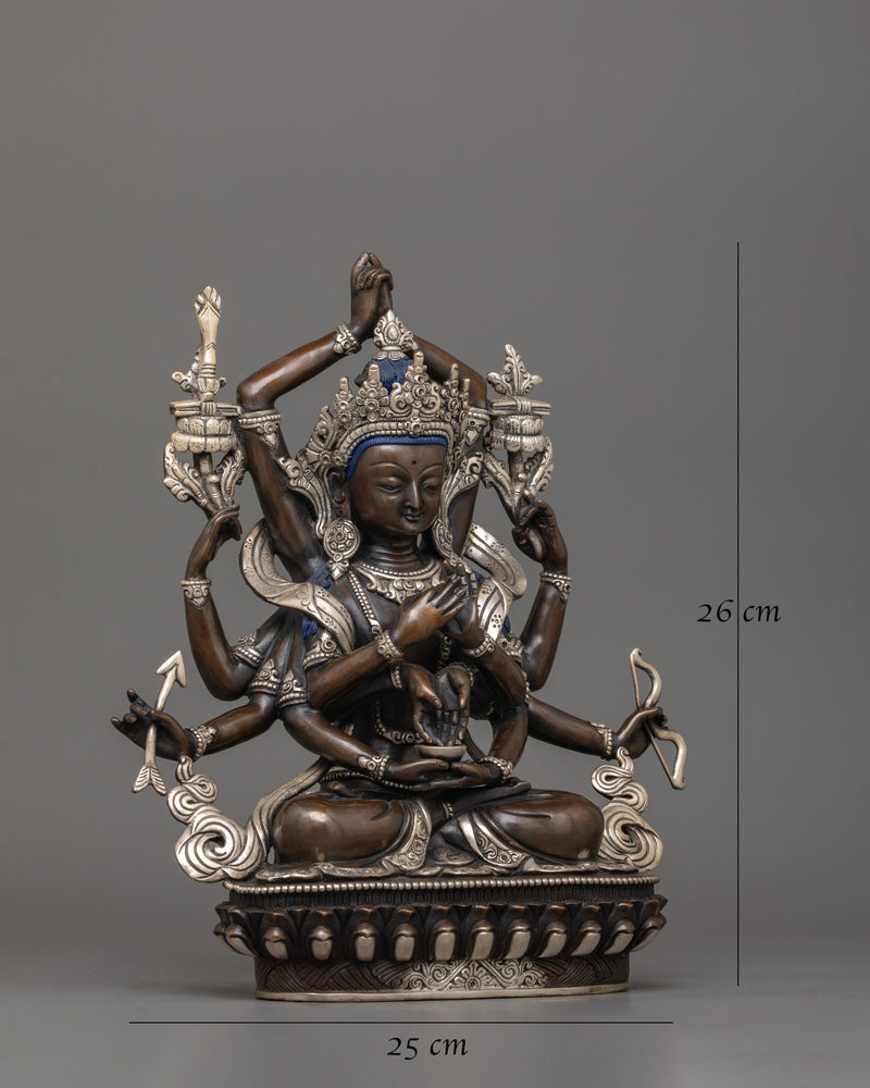 Buddhist Namasangiti Deity Sculpture | Traditional Himalayan Craftsmanship
