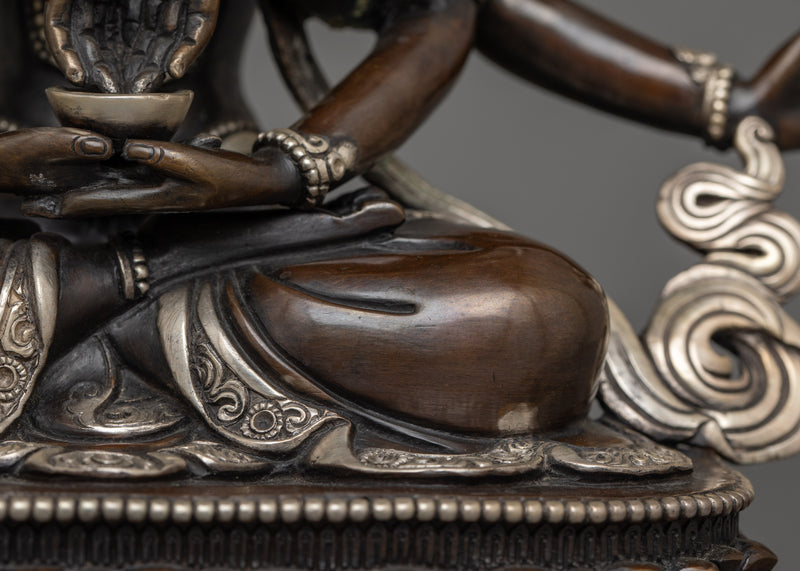 Buddhist Namasangiti Deity Sculpture | Traditional Himalayan Craftsmanship