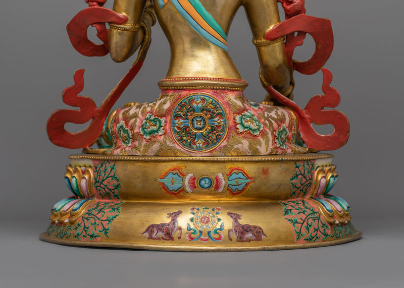Seven Eyes Deity White Tara Statue | Mother of all Buddhas
