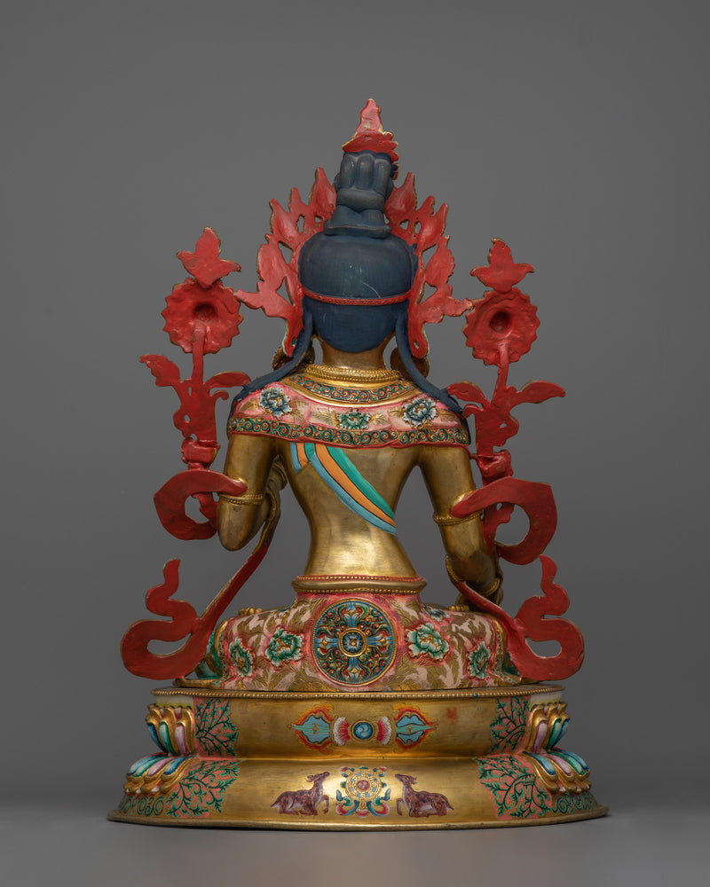 Seven Eyes Deity White Tara Statue | Mother of all Buddhas