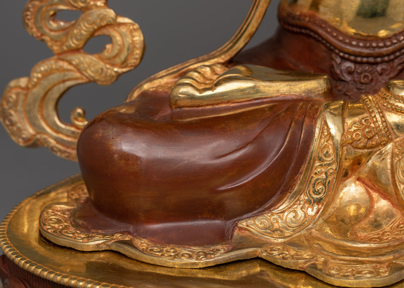 Chenrezig Four-Armed Compassion Deity Sculpture | Bodhisattva with Unwavering Eyes