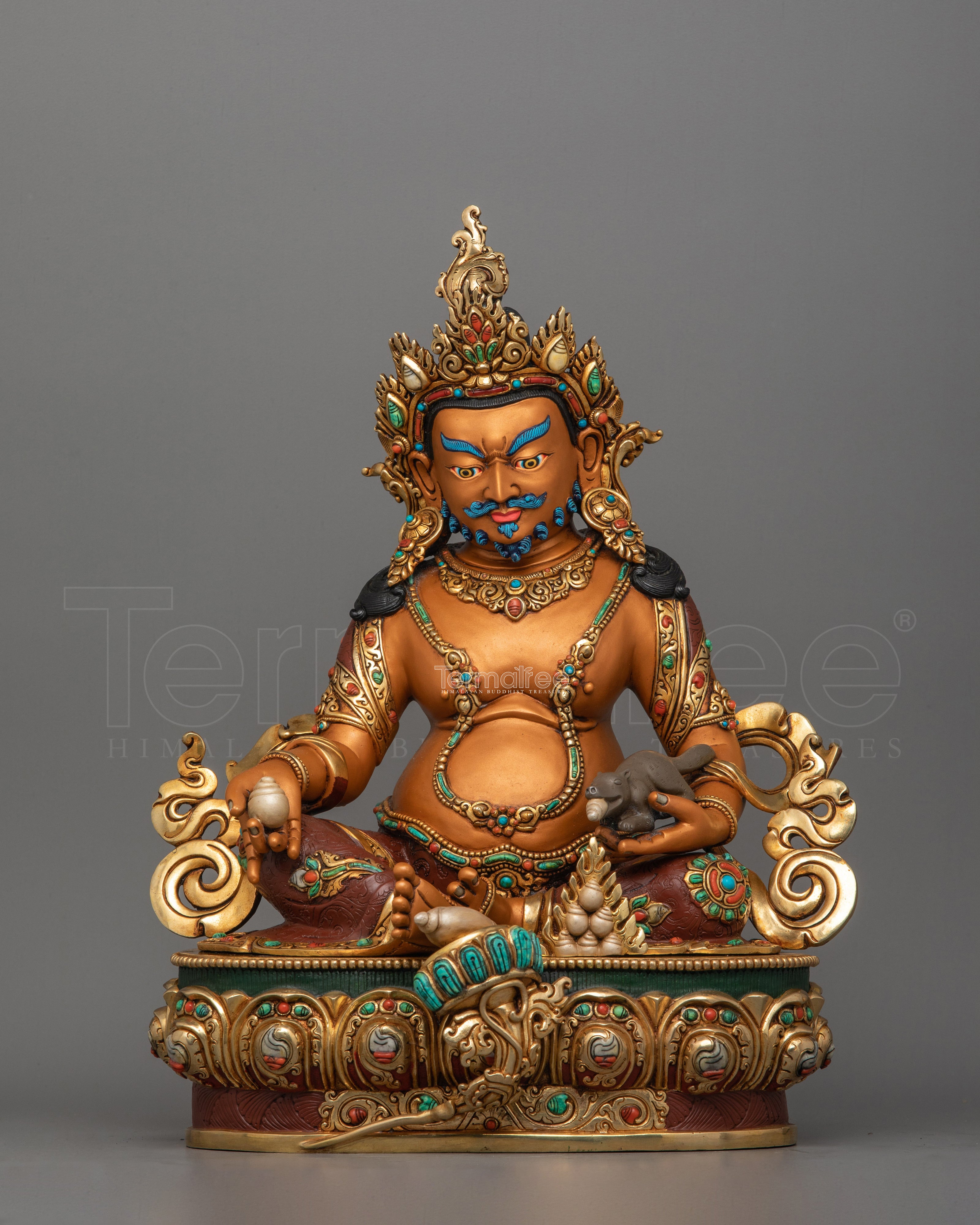 Sacred Dzambhala Wealth Deity Statue | The Guardian of Prosperity
