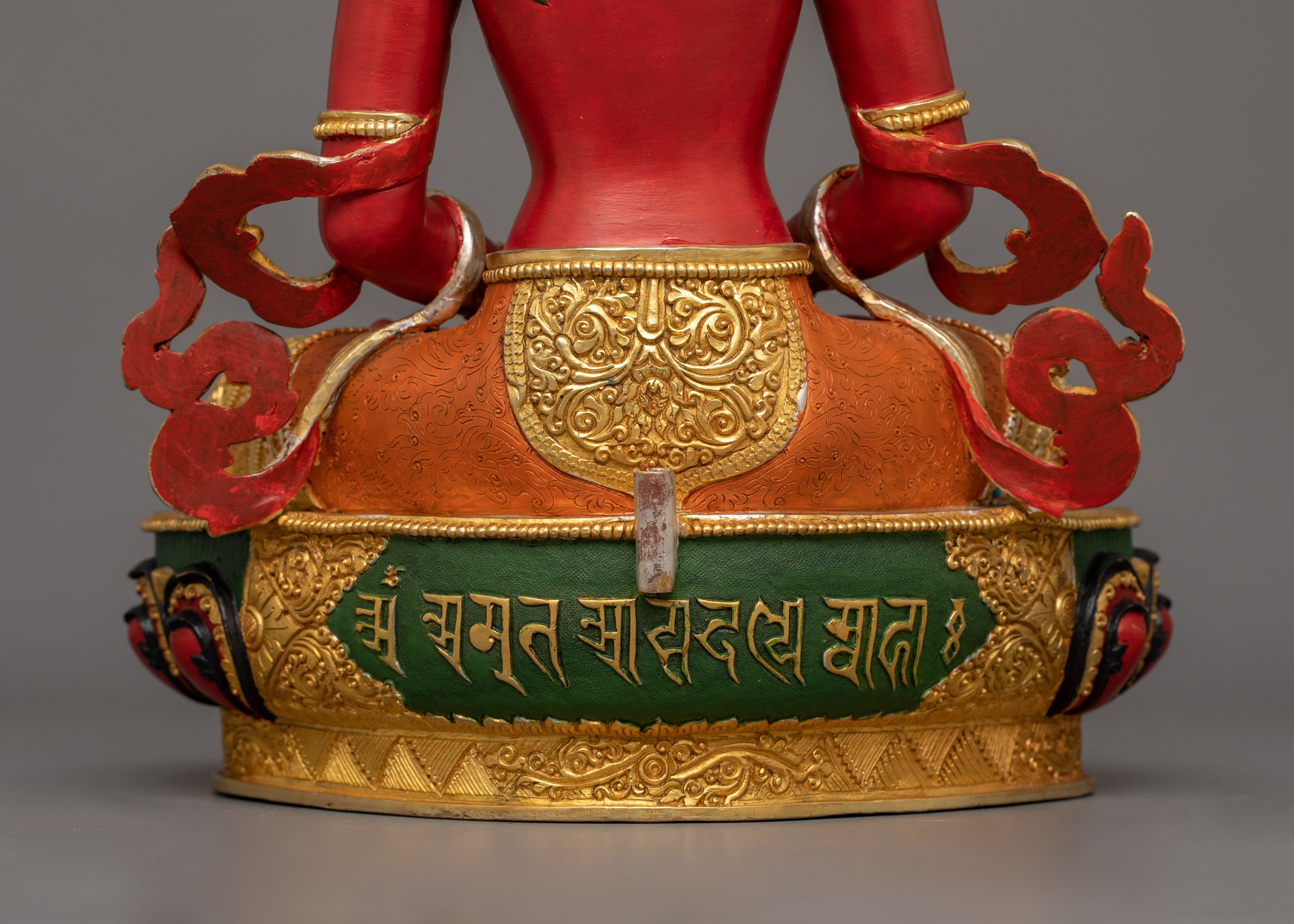 Tibetan Handcrafted Amitayus Statue | Amitayus Buddha Holding Vase of Immortality