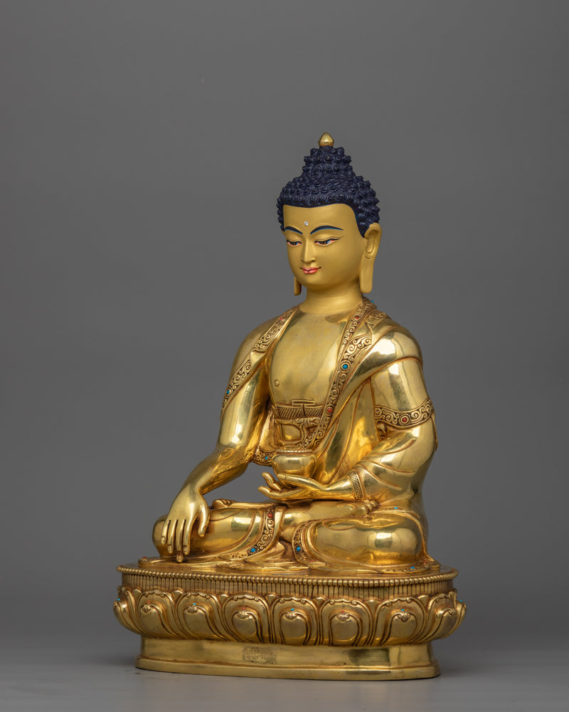 Sacred Historical Shakyamuni Buddha Statue | Buddha Sculpture with Peaceful Aura