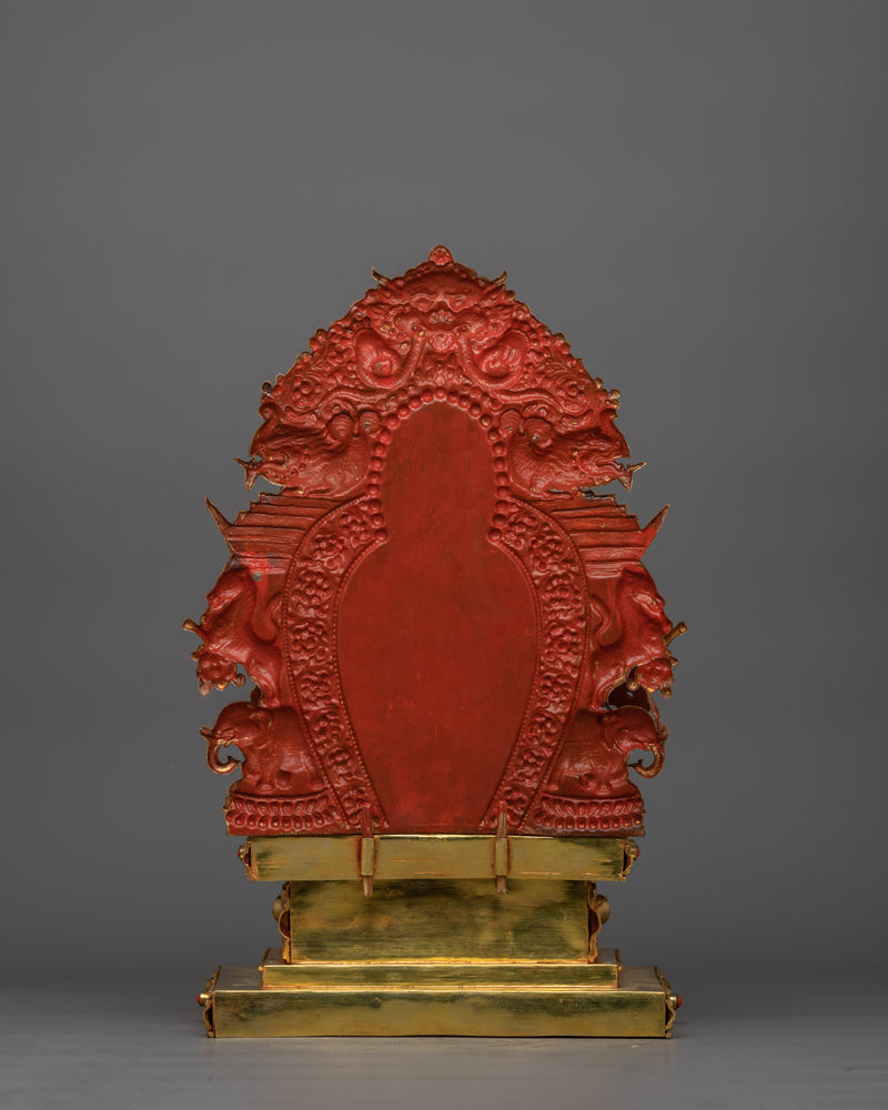 Handmade Statue of Syamatara Goddess of Swift Protection | Green Tara Figurine