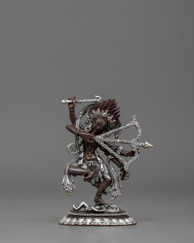 Kurukulla Buddhist Goddess Sculpture | Tibetan Figurine of Dakini Red Tara