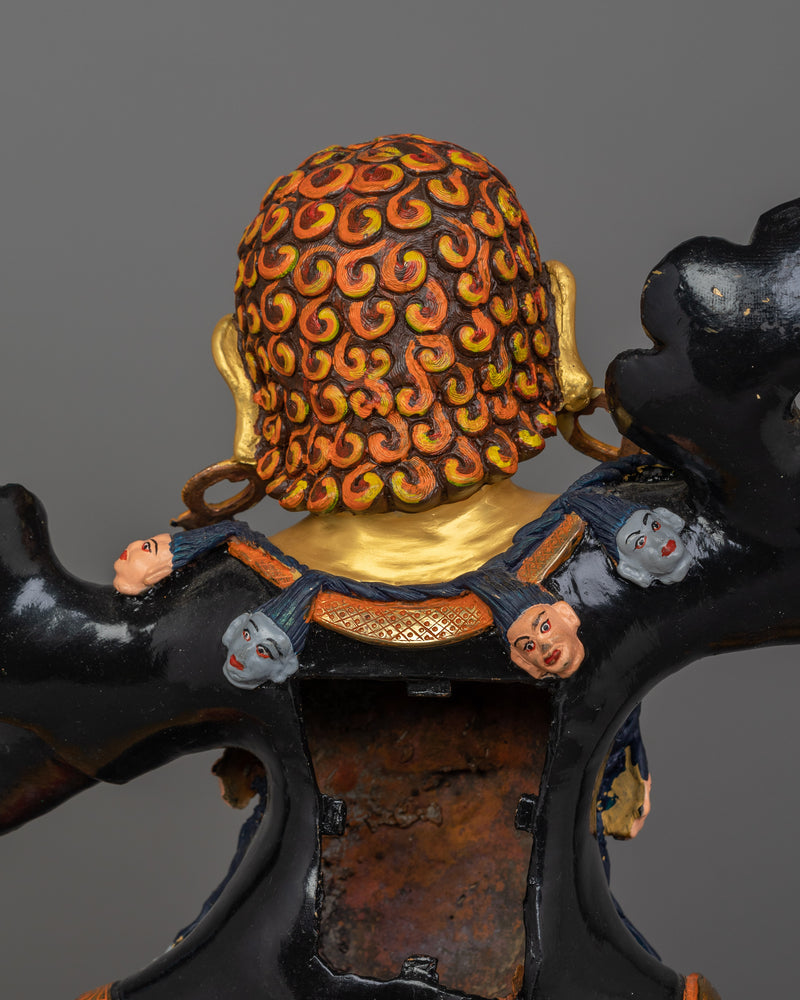 Dorje Drollo Wrathful Deity Handmade Statue | The Fierce Tantric Protector Deity