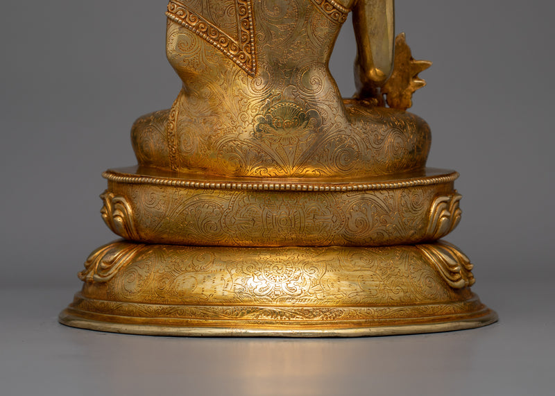 Spiritual Healing Medicine Buddha Statue | Traditional Buddhist Artwork