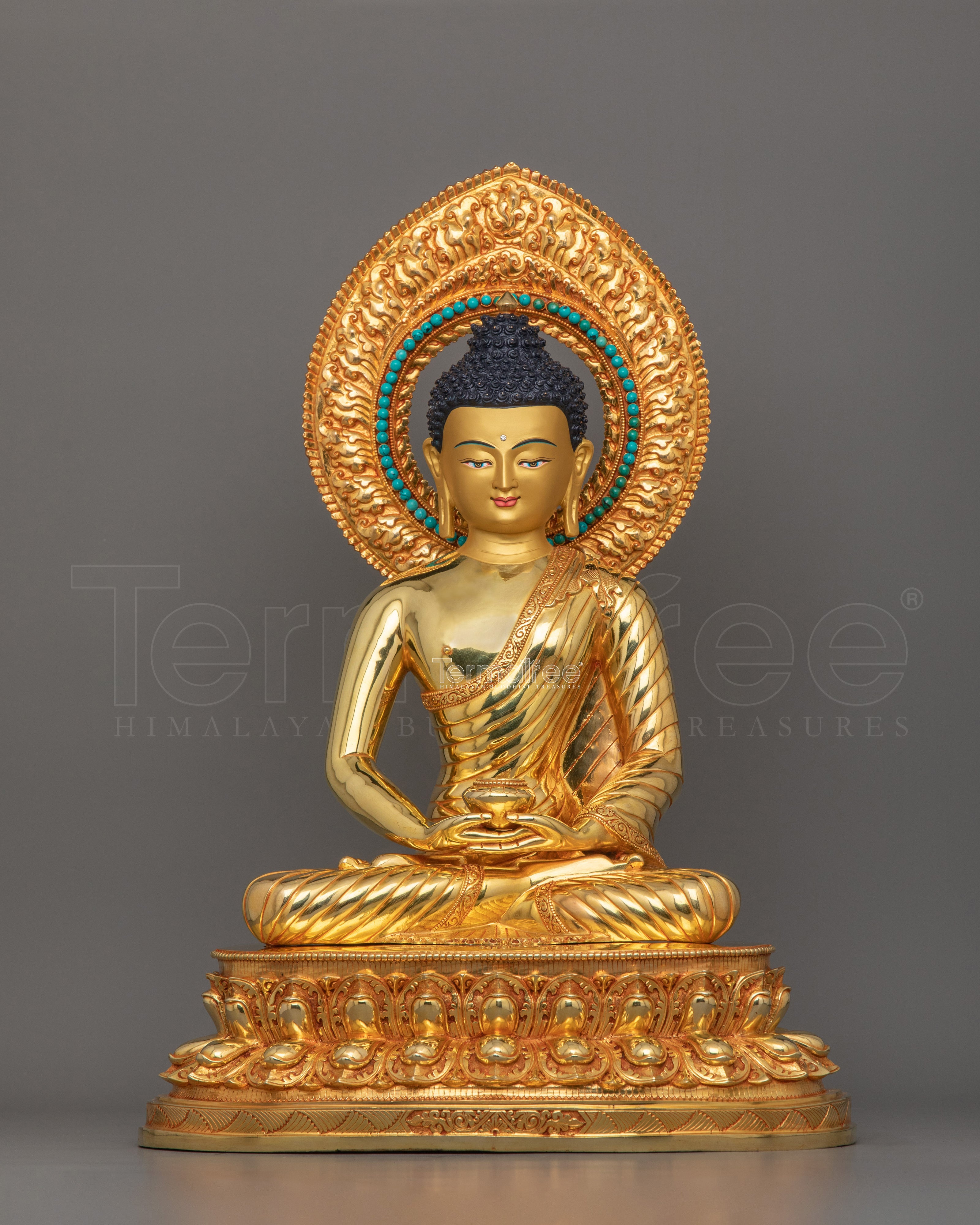Amitabha Buddha Statue With Beautiful Halo | Sukhavati (Pure Land) Buddha Figurine