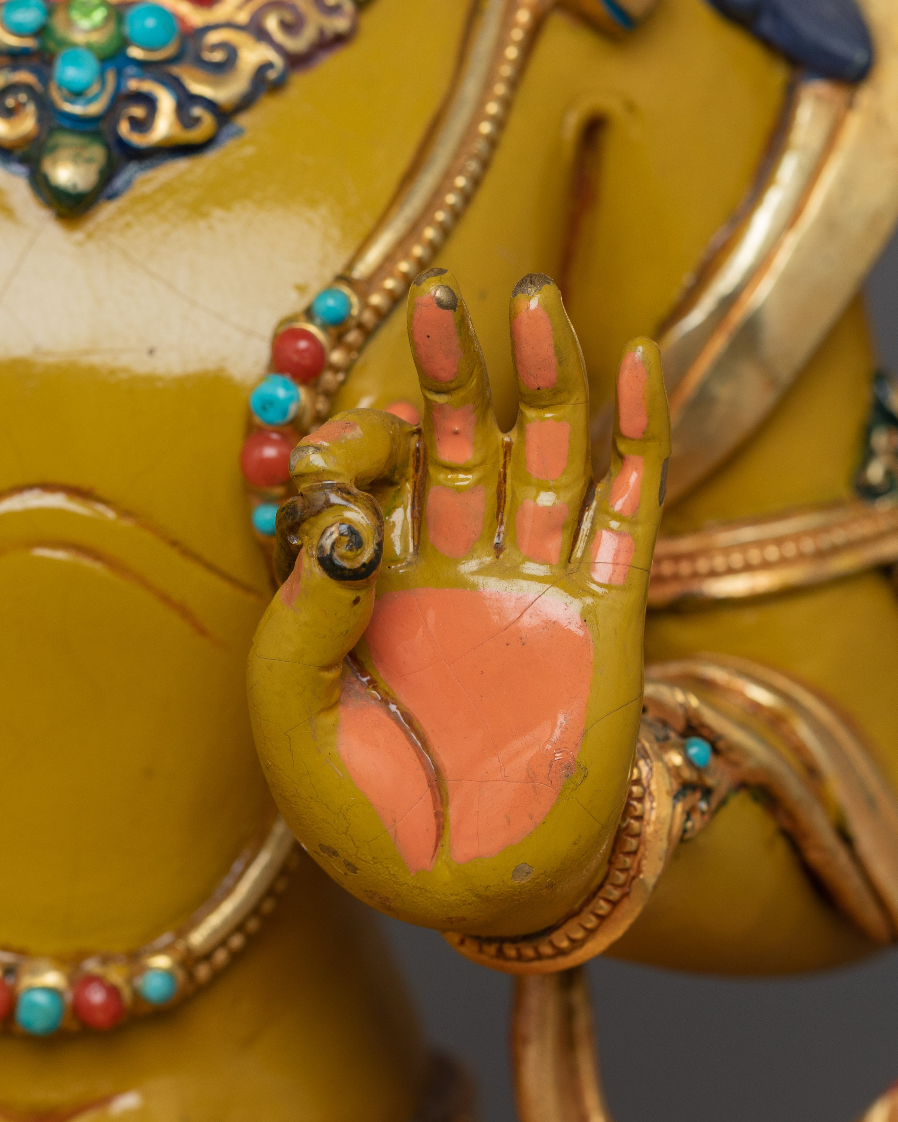 Handmade Manjushri Sculpture for Home Decor | Powerful Deity With Sword in Right Hand