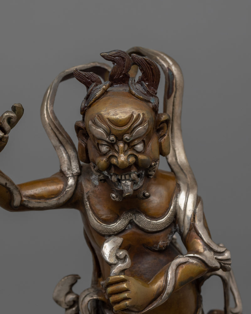 Oxidized Kui Xing Statue | The Chinese Deity of Literature and Examinations