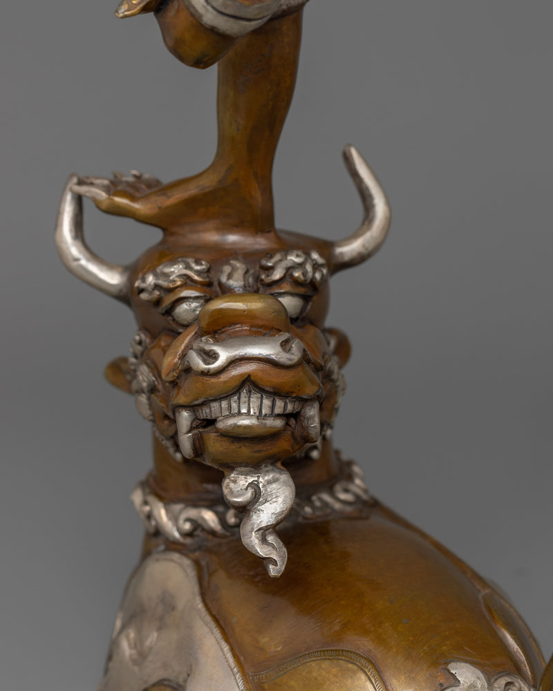 Oxidized Kui Xing Statue | The Chinese Deity of Literature and Examinations