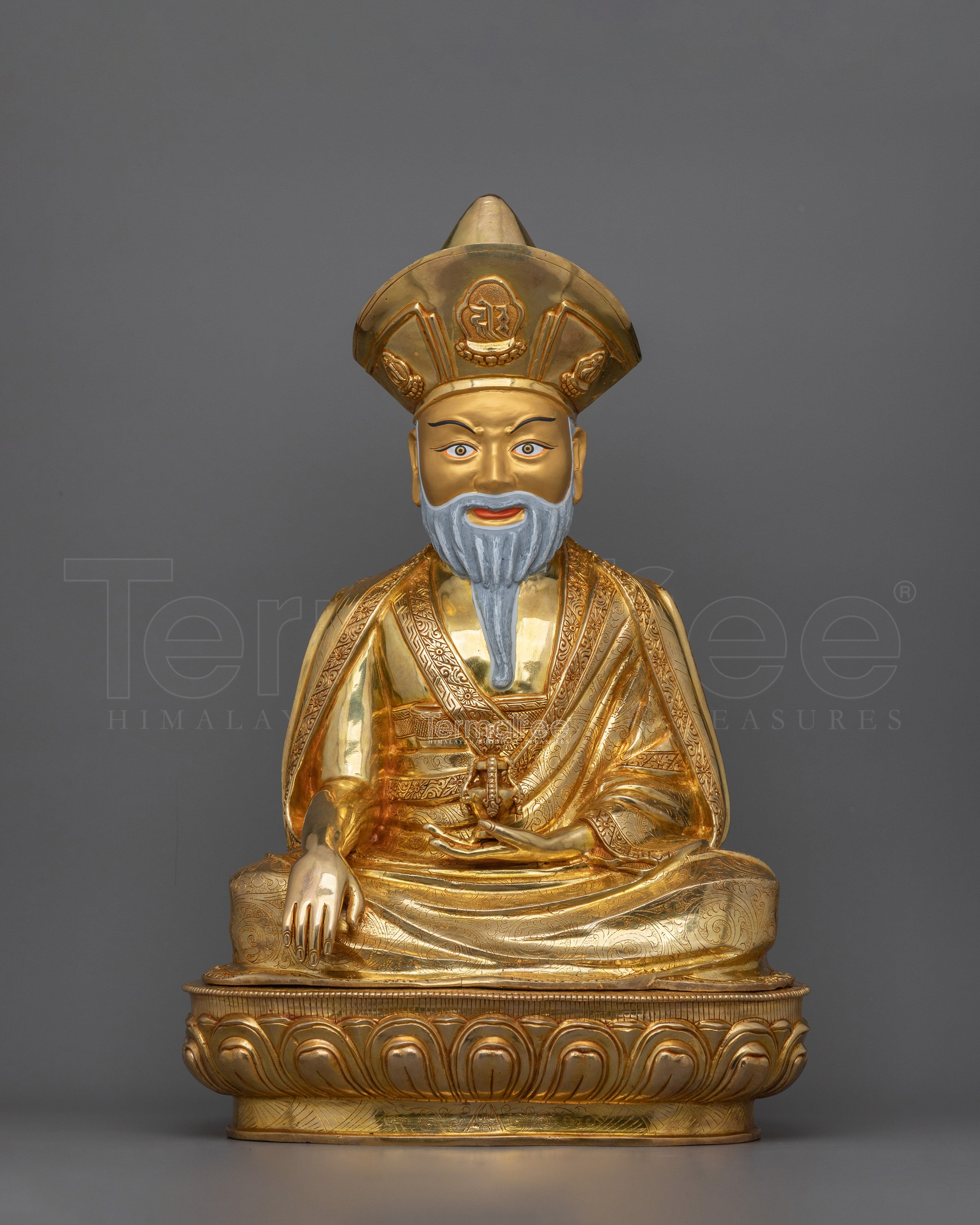 18.9 Inches Zhabdrung Rinpoche Statue | The Spiritual Leader