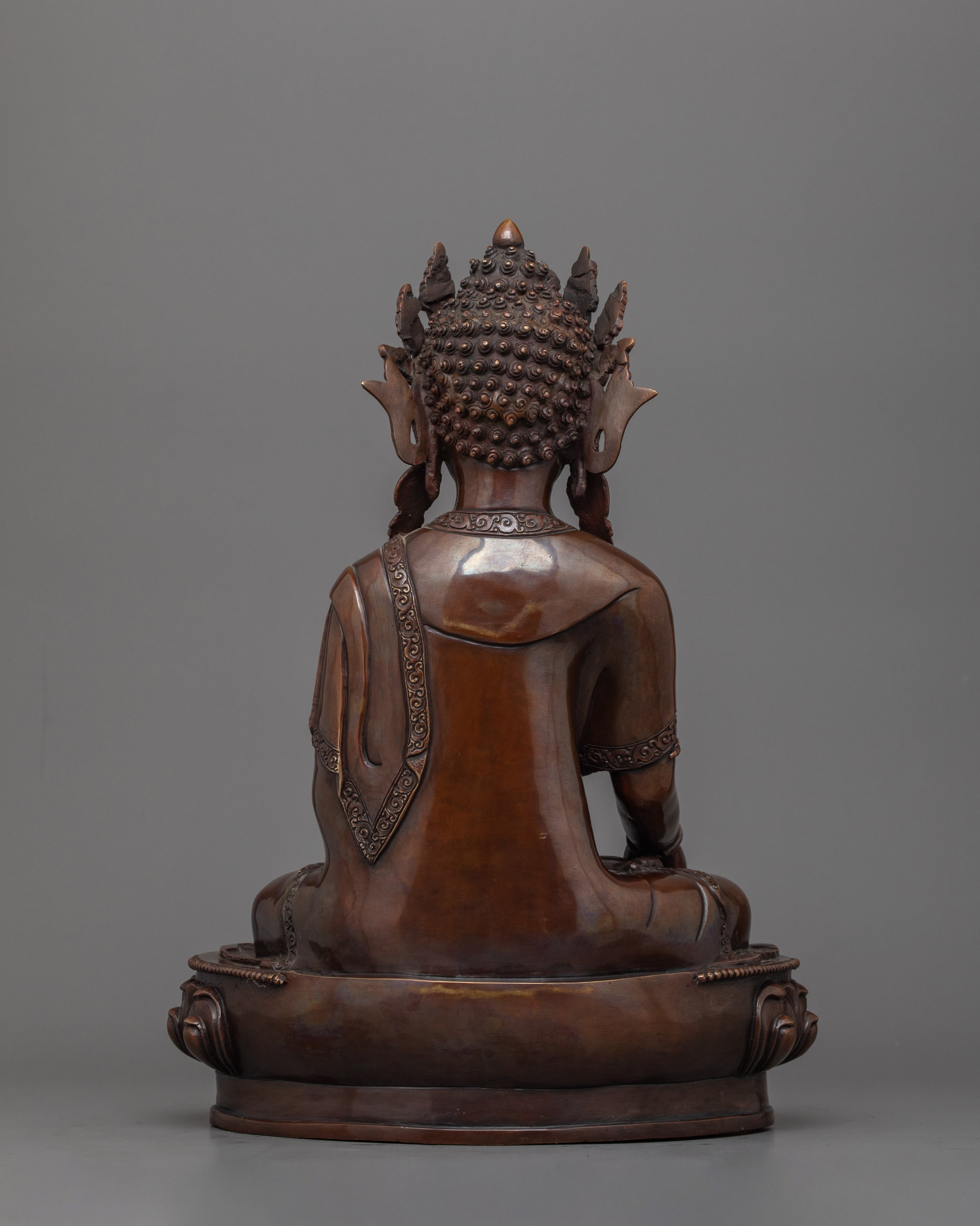 Tibetan Ratnasambhara Buddha Sculpture | The Jewel-Born Buddha Figurine