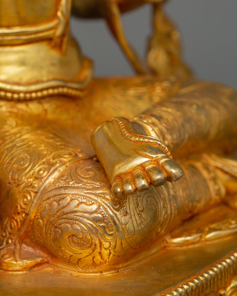 Sacred Bodhisattva Statue | Traditional Himalayan Buddhist Art for Meditation